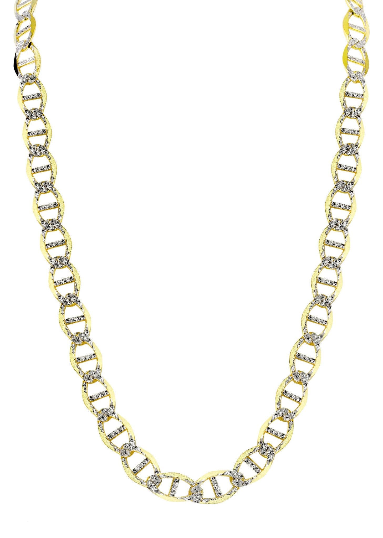Mens Diamond Cut Mariner Chain 10K Gold - Image 3
