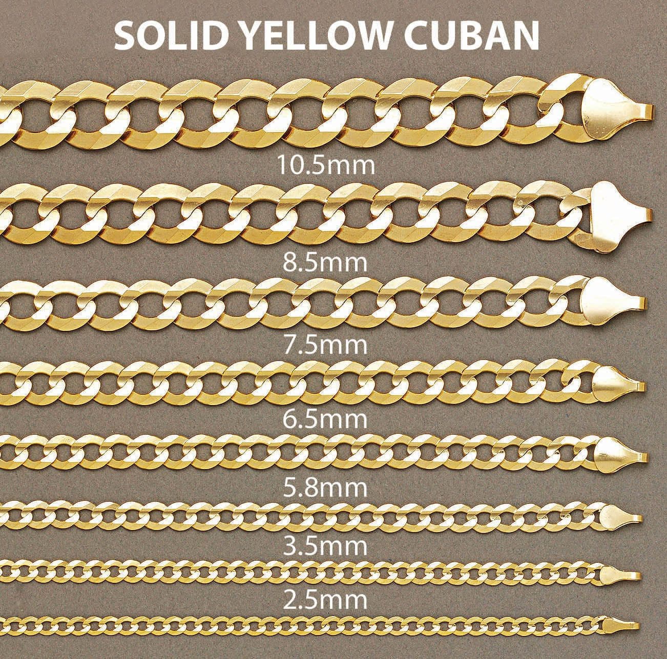 14K Gold Bracelet Solid Cuban Curb Link - Image 4