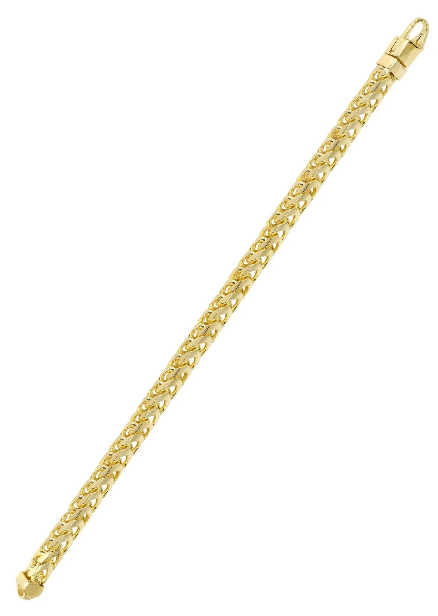 14K Gold Bracelet Solid Franco - Image 3