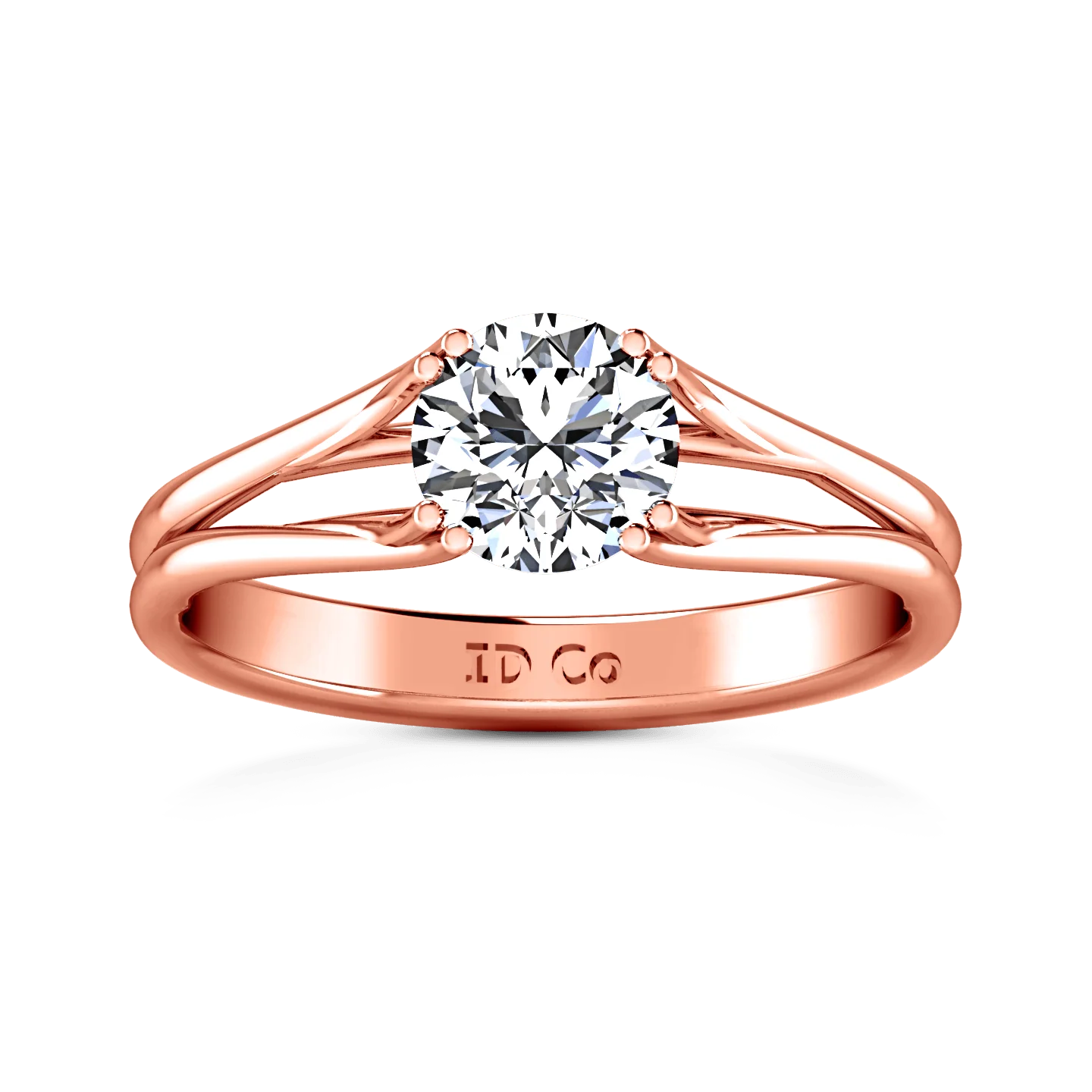 Solitaire Diamond Engagement Ring Adagio 14K Rose Gold