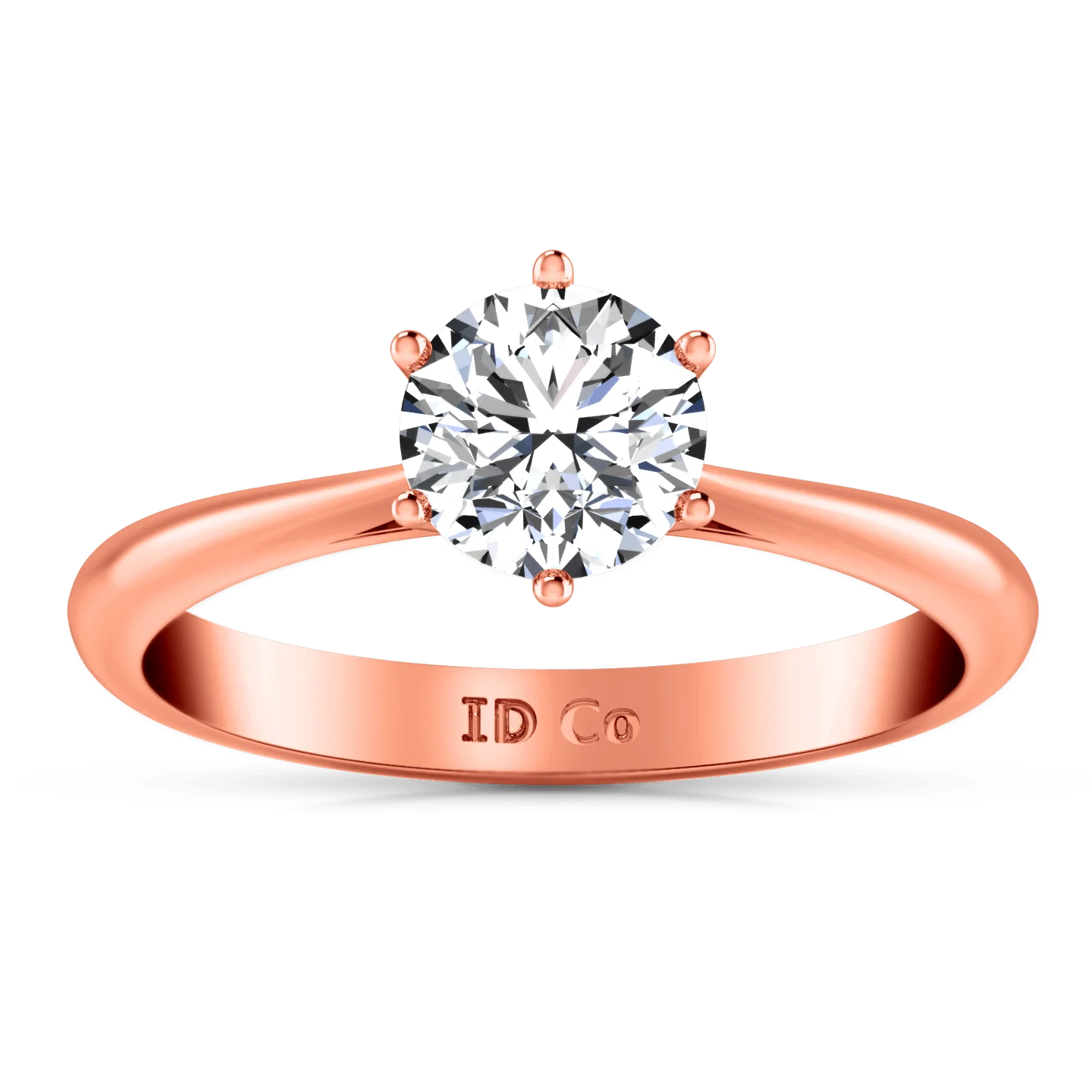 Solitaire Diamond Engagement Ring Alexa 14K Rose Gold