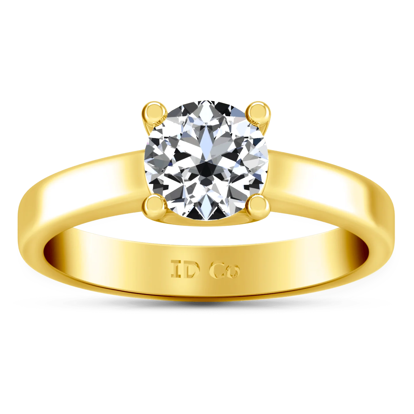 Solitaire Diamond Engagement Ring Amira 14K Yellow Gold