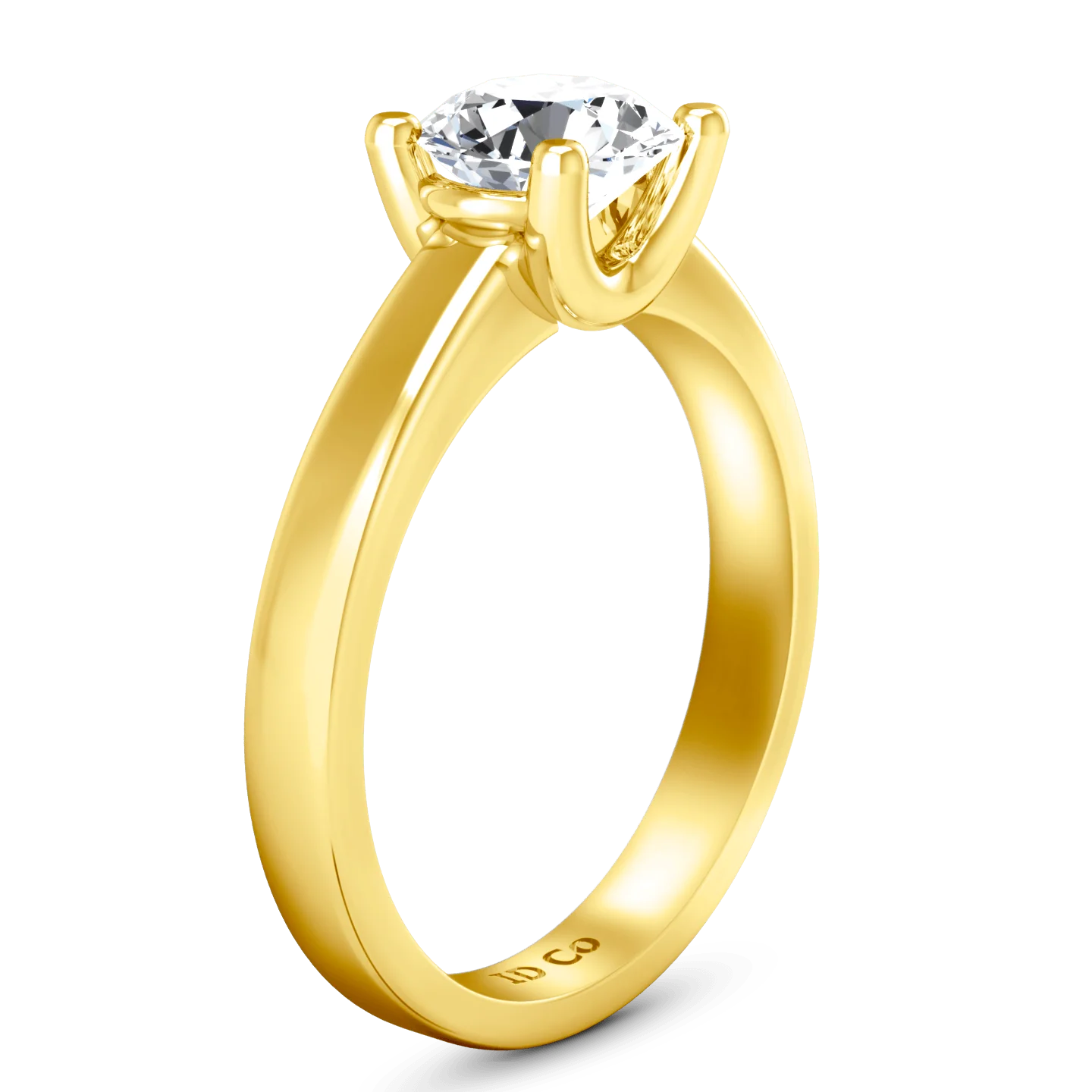 Solitaire Diamond Engagement Ring Amira 14K Yellow Gold - Image 2