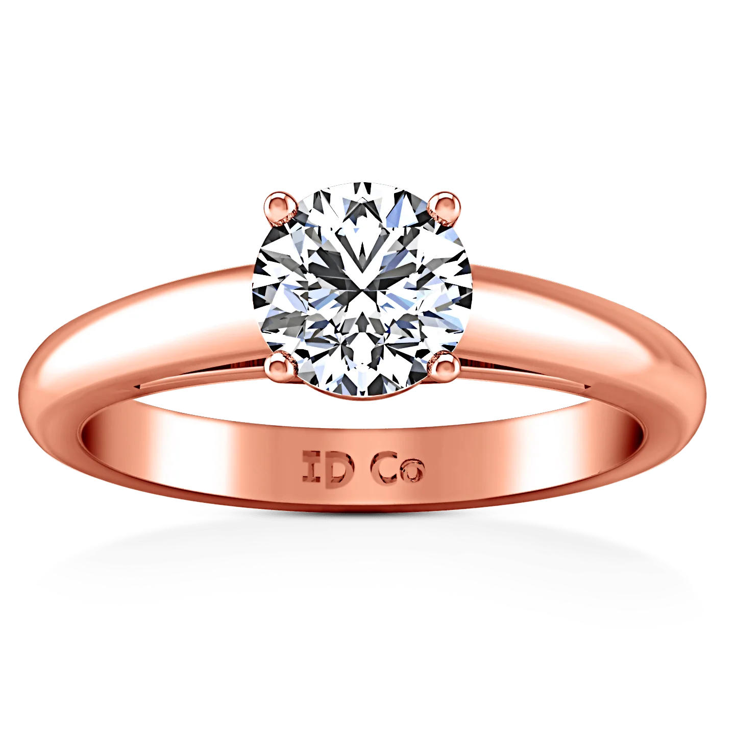 Solitaire Diamond Engagement Ring Avant 14K Rose Gold