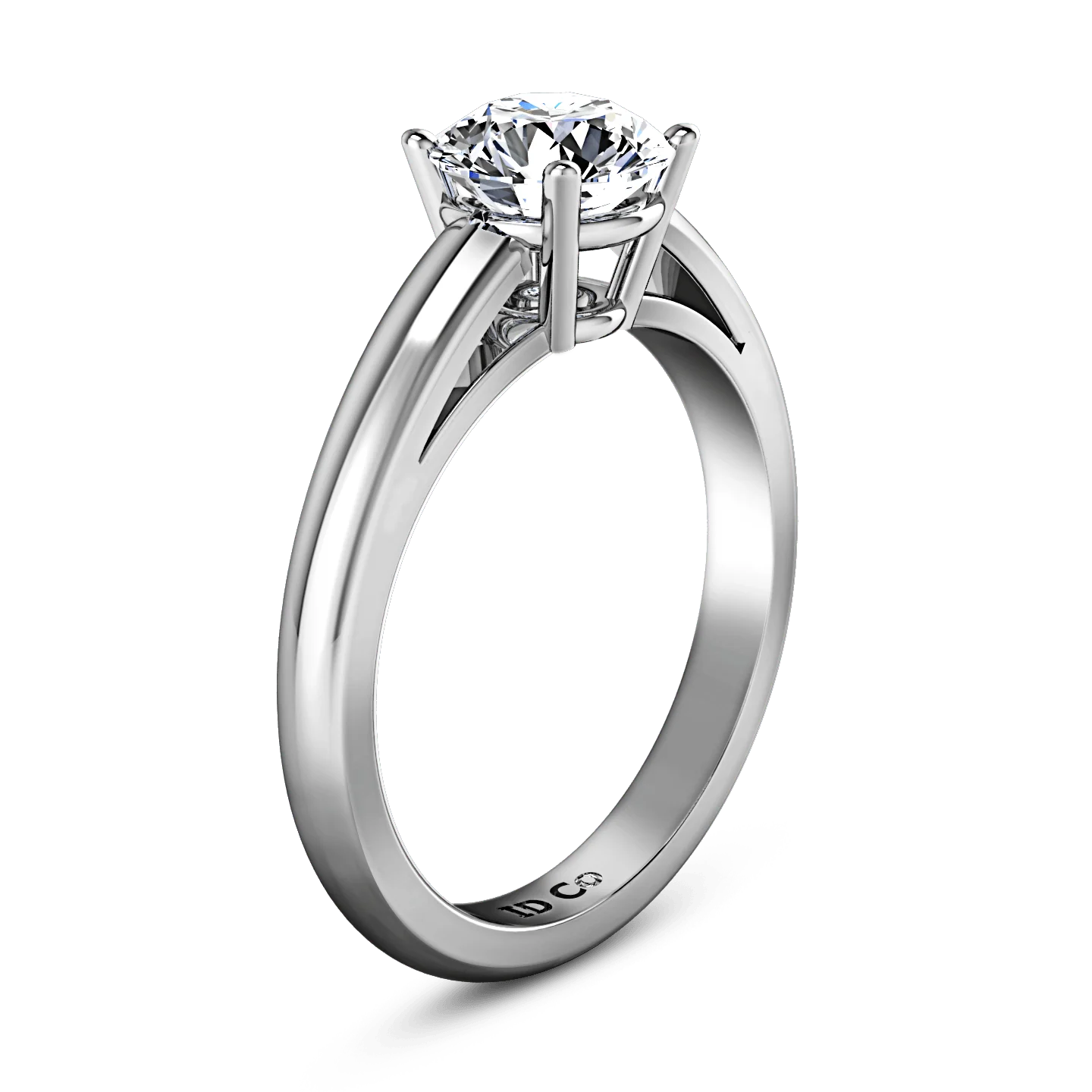 Round Diamond Solitaire Engagement Ring Avant 14K White Gold - Image 2