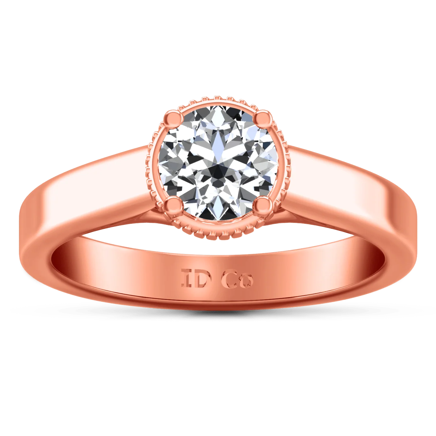Solitaire Diamond Engagement Ring Carina 14K Rose Gold