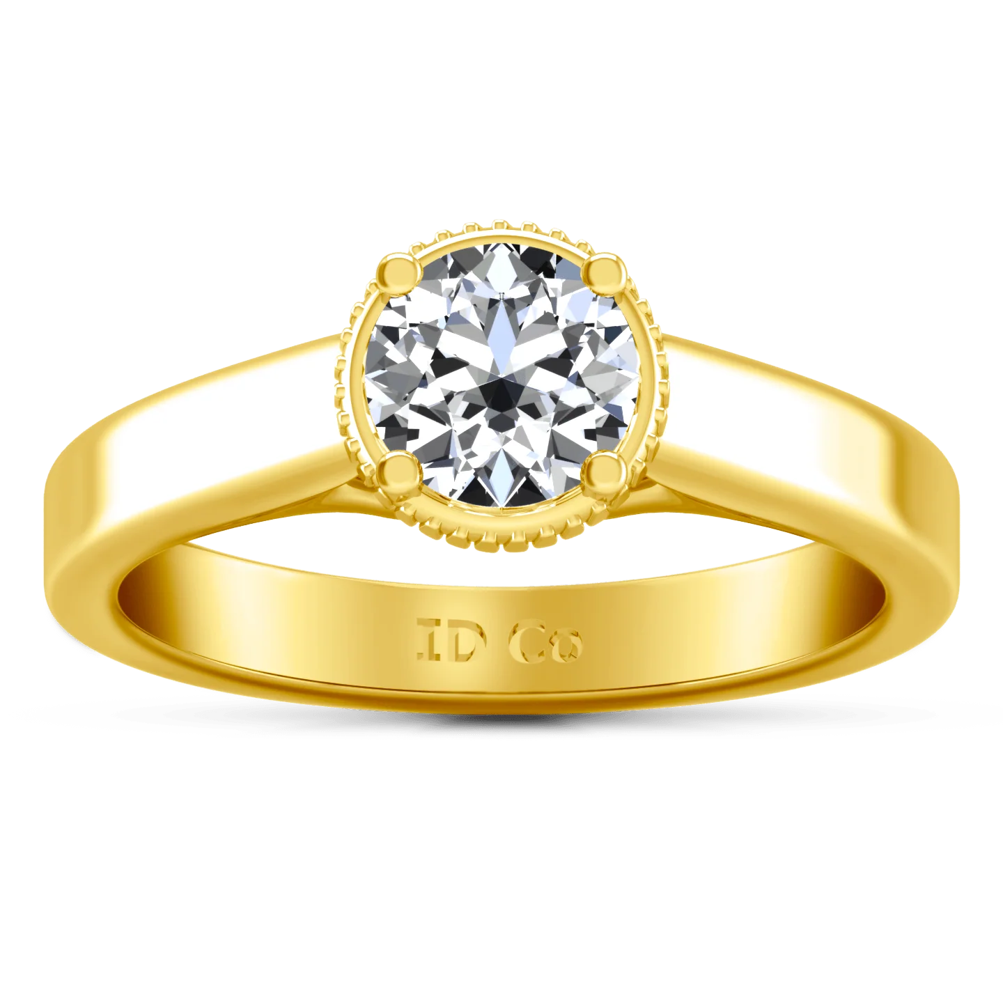 Solitaire Diamond Engagement Ring Carina 14K Yellow Gold