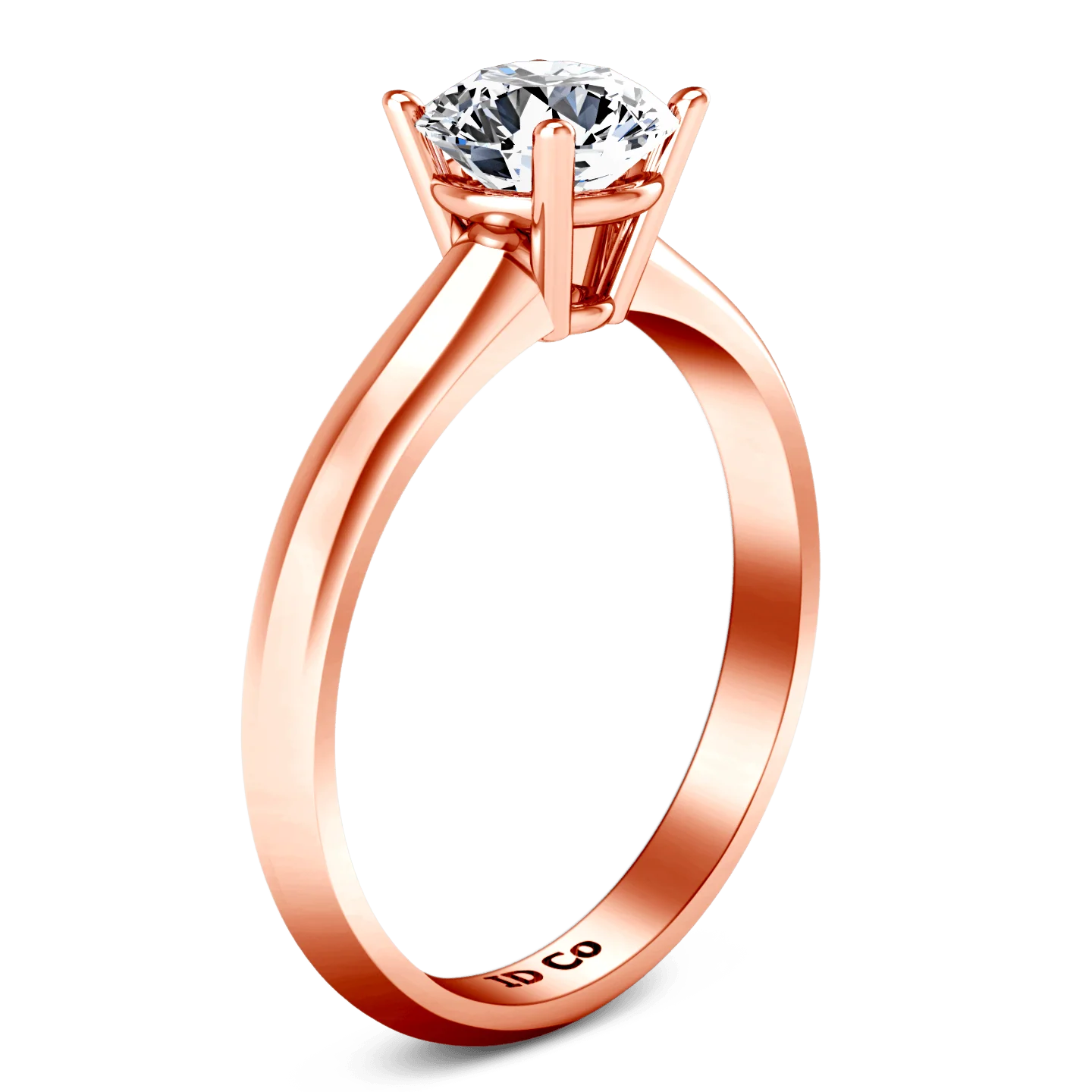 Solitaire Diamond Engagement Ring Carys 14K Rose Gold - Image 2