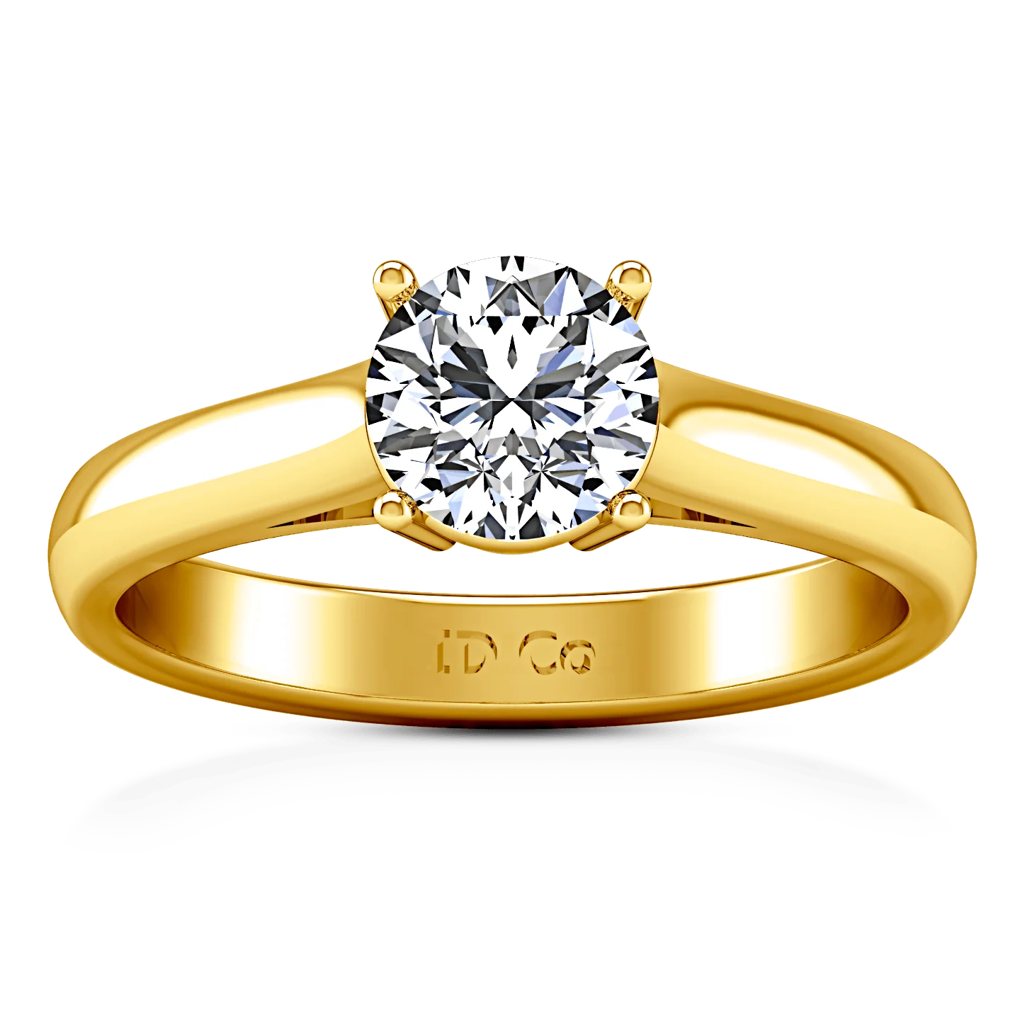 Solitaire Diamond Engagement Ring Chiara 14K Yellow Gold