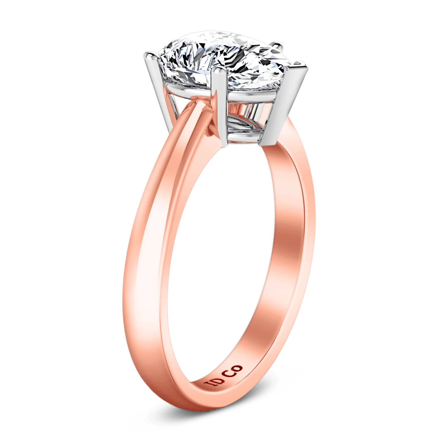 Solitaire Diamond Engagement Ring Hillary 14K Rose Gold - Image 2
