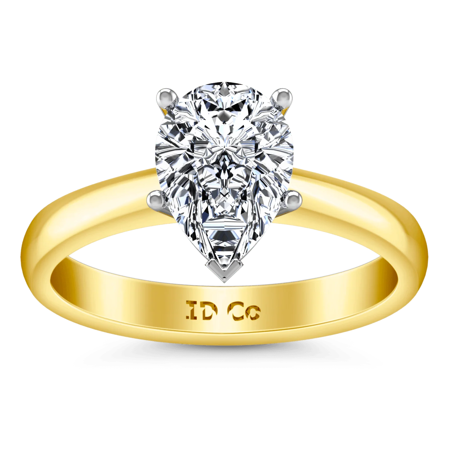 Solitaire Diamond Engagement Ring Hillary 14K Yellow Gold