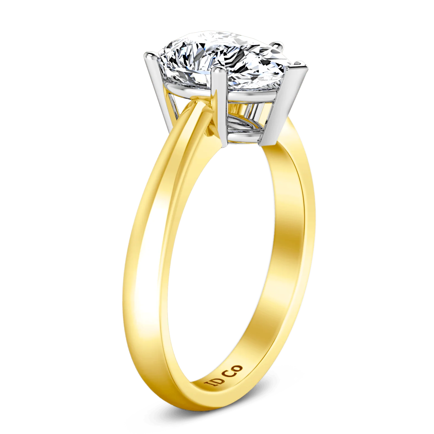Solitaire Diamond Engagement Ring Hillary 14K Yellow Gold - Image 2