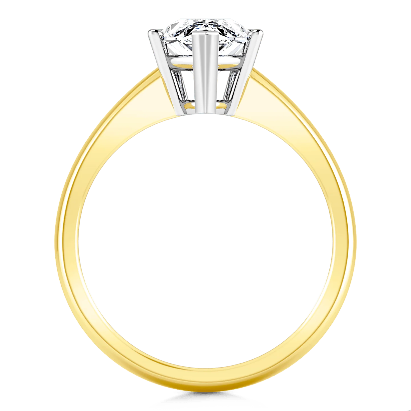 Solitaire Diamond Engagement Ring Hillary 14K Yellow Gold - Image 3