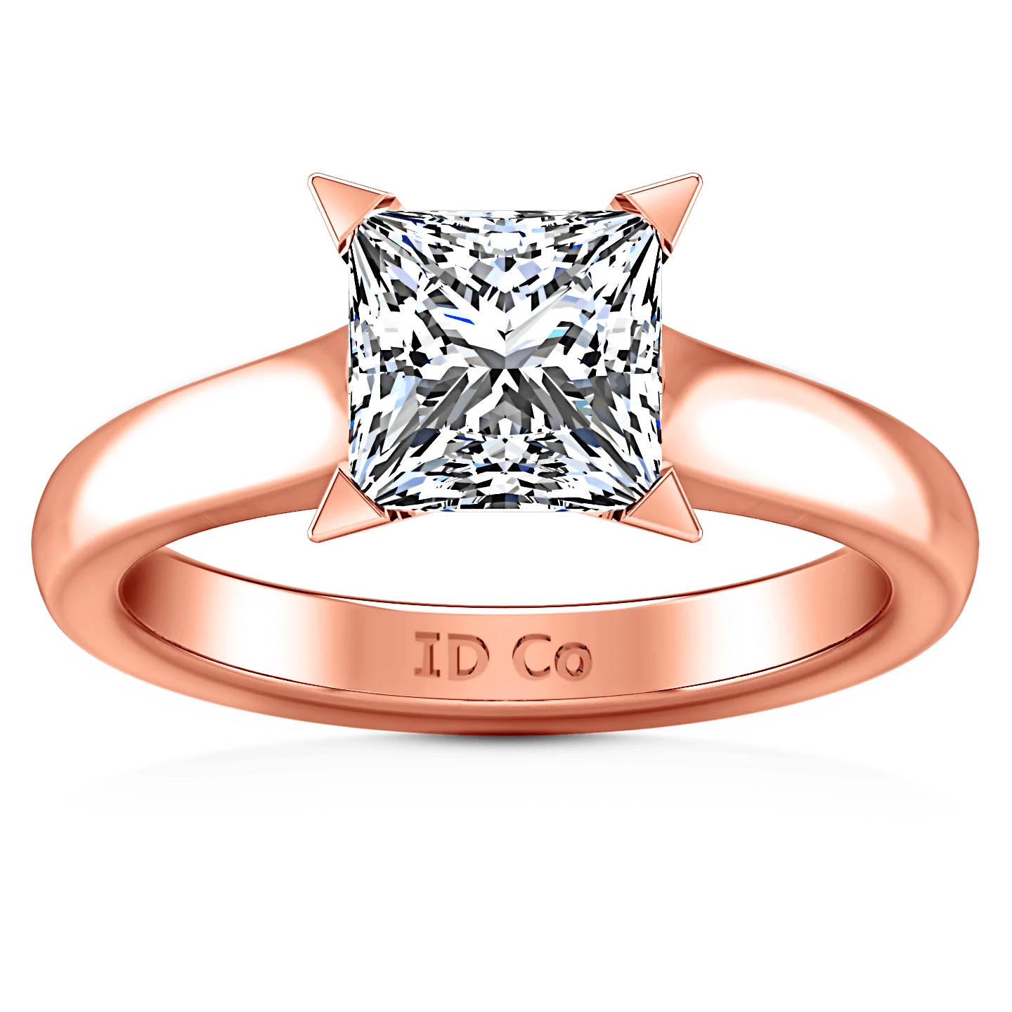 Solitaire Diamond Engagement Ring Jenny 14K Rose Gold