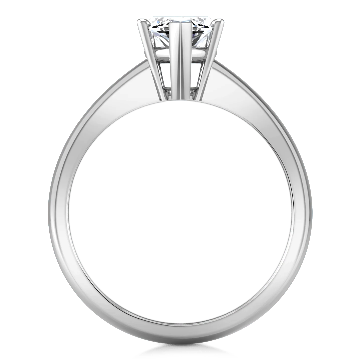 Solitaire Marquis Diamond Engagement Ring Scarlet 14K White Gold - Image 4
