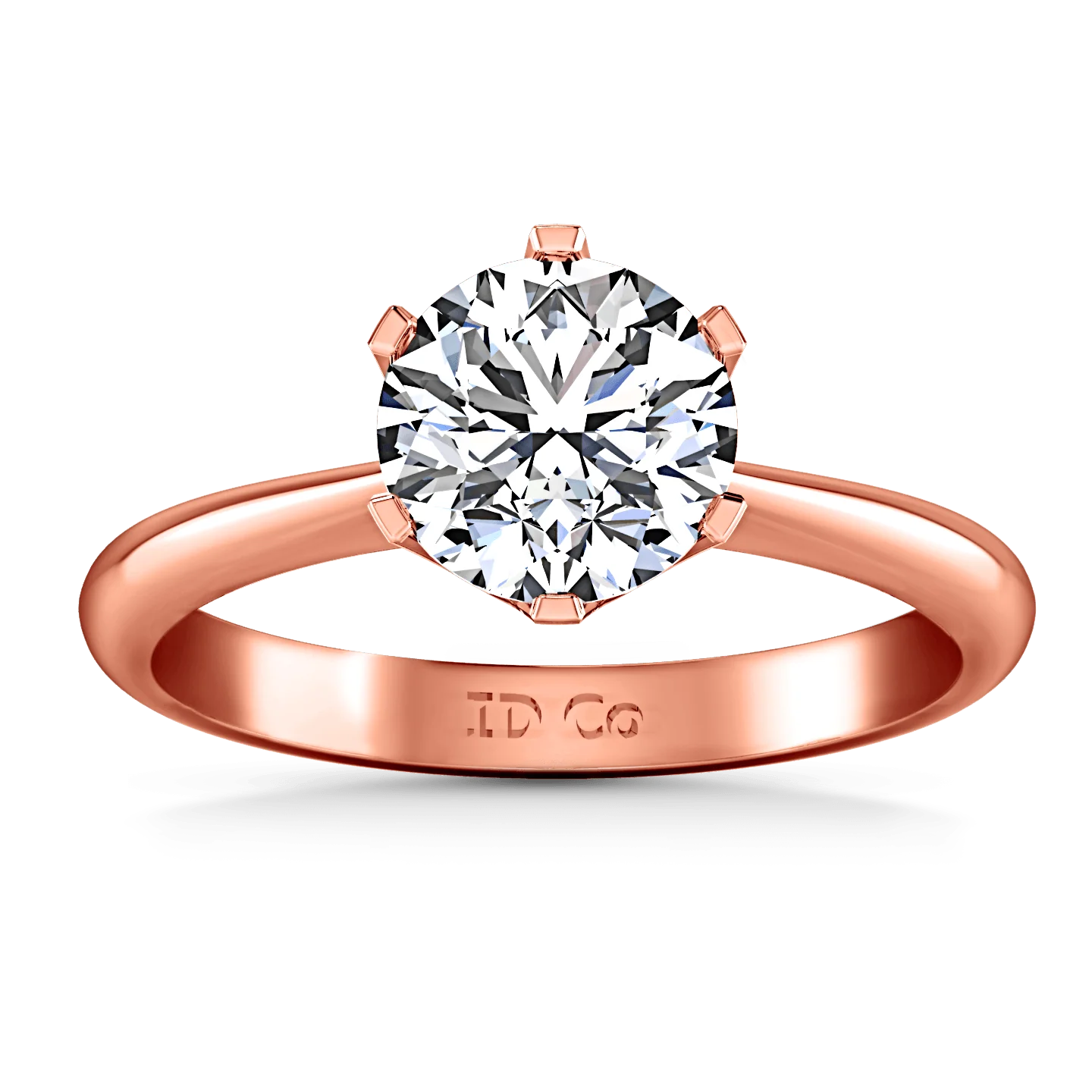 Solitaire Diamond Engagement Ring Tresa 14K Rose Gold