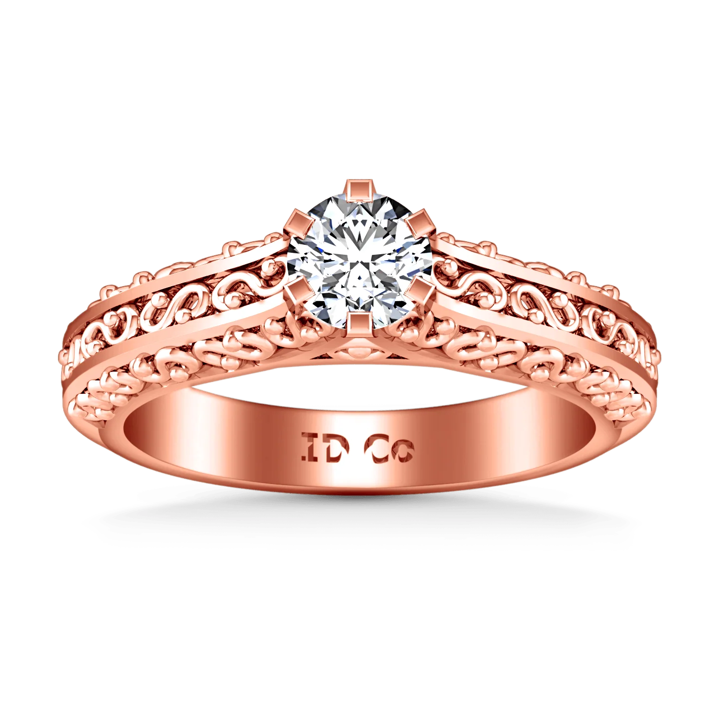 Solitaire Diamond Engagement Ring Whitney 14K Rose Gold