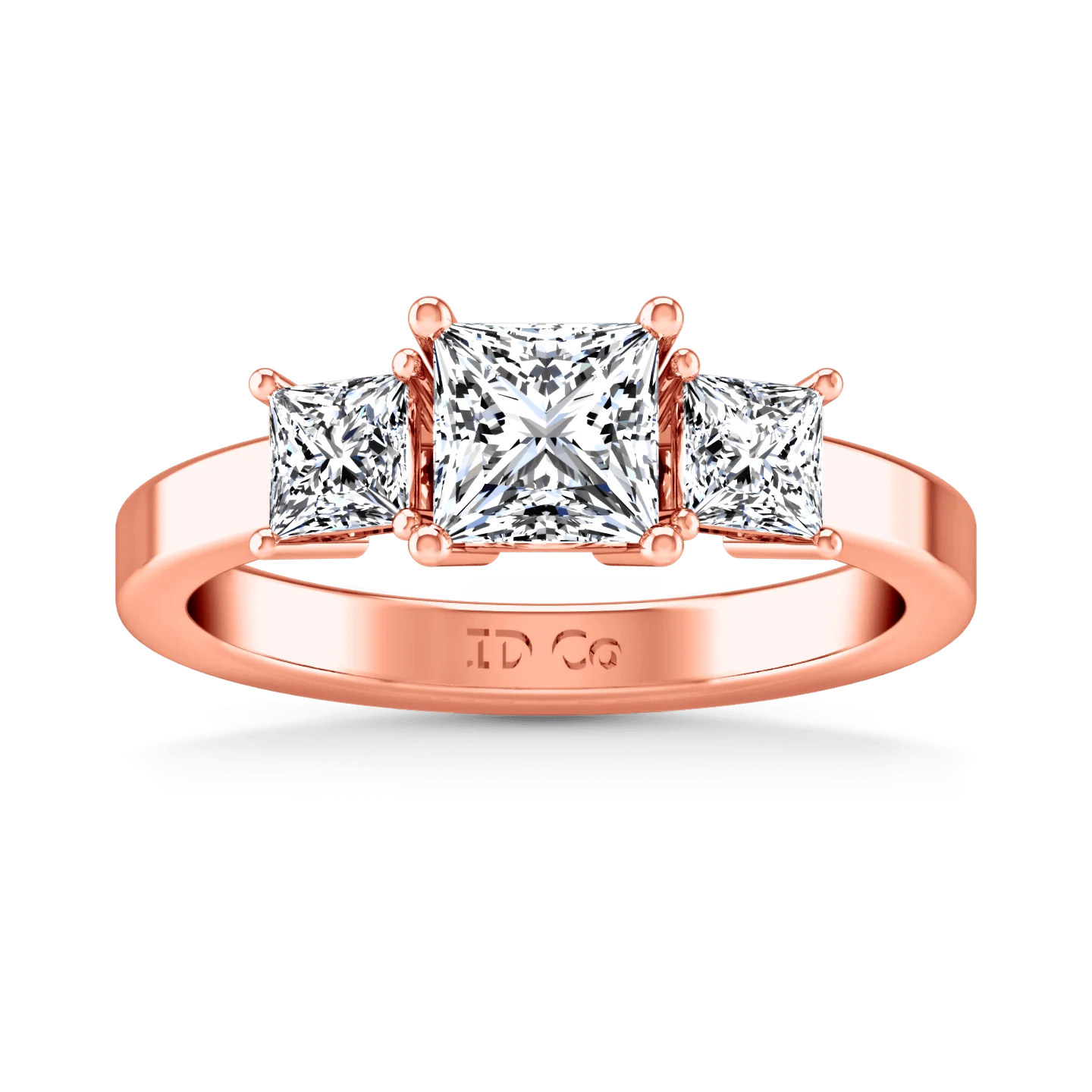 Three Stone Diamond EngagementRing Alana 14K Rose Gold