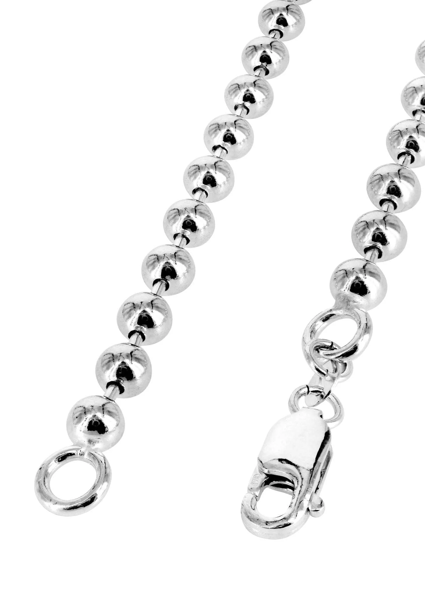 14K White Gold Chain - White Dog Tag Chain - Image 4