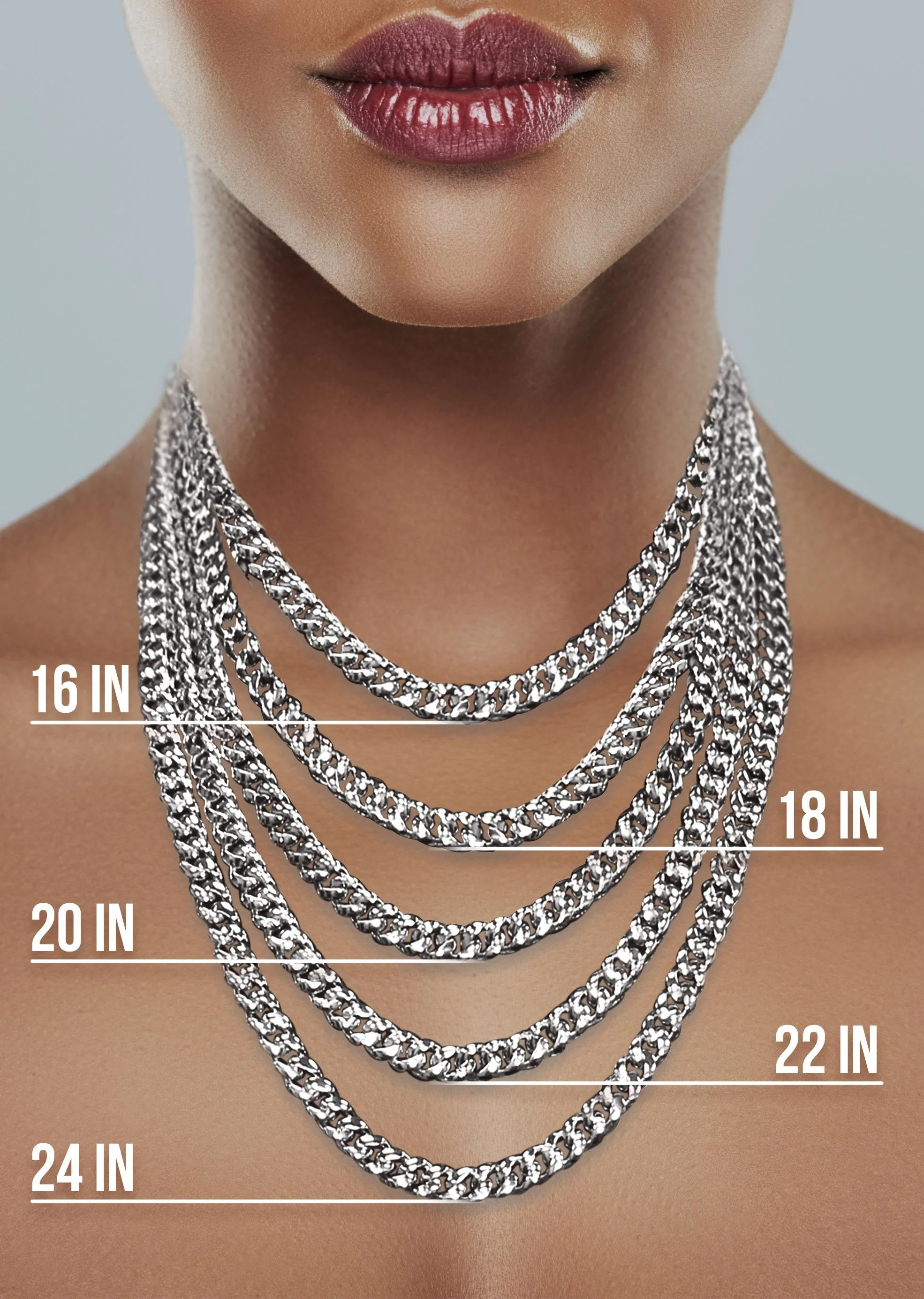 White Gold Chain - Womens Solid Rope Chain 10K/14K Gold - Image 6