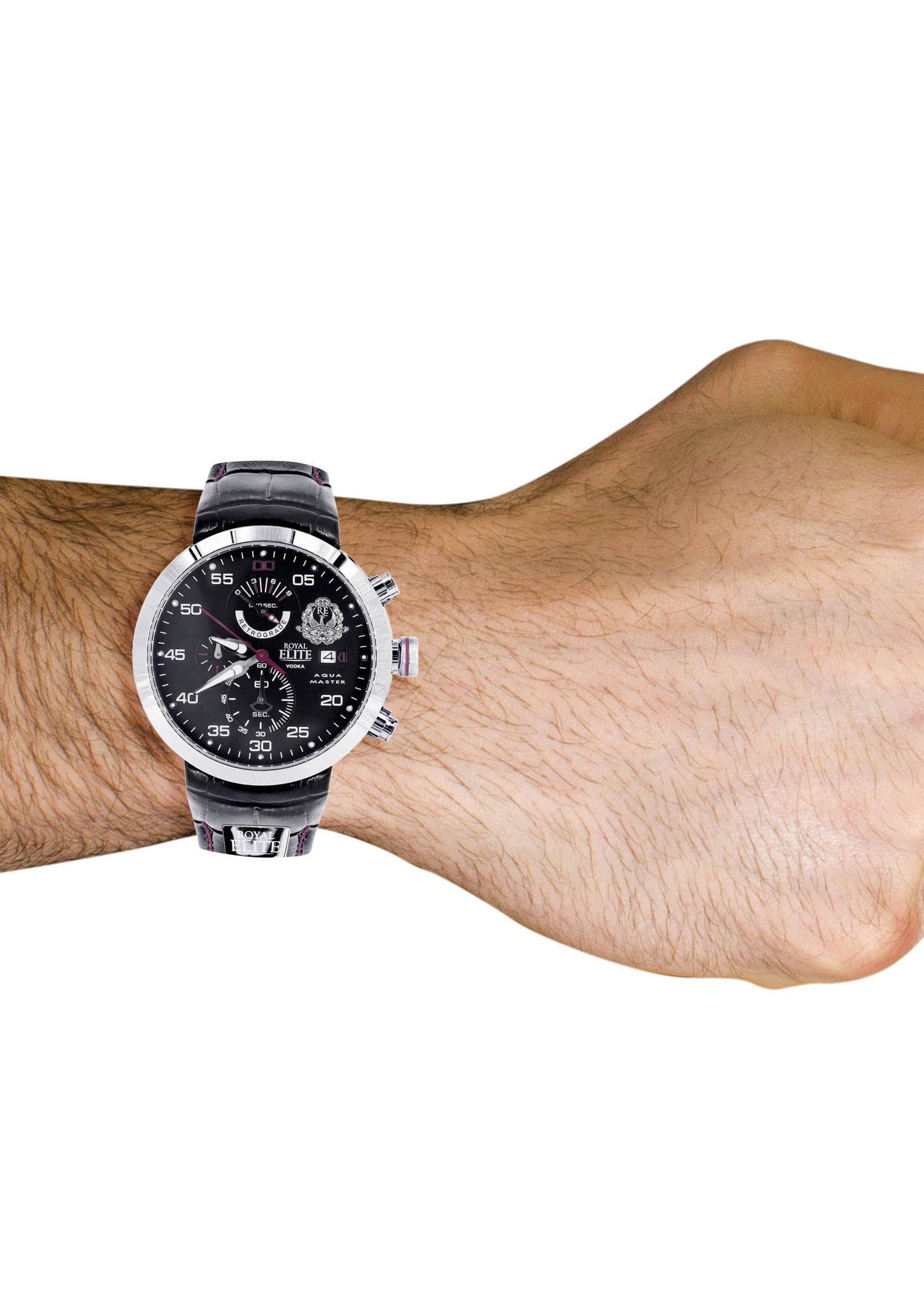Mens White Gold Tone Watch - Image 4