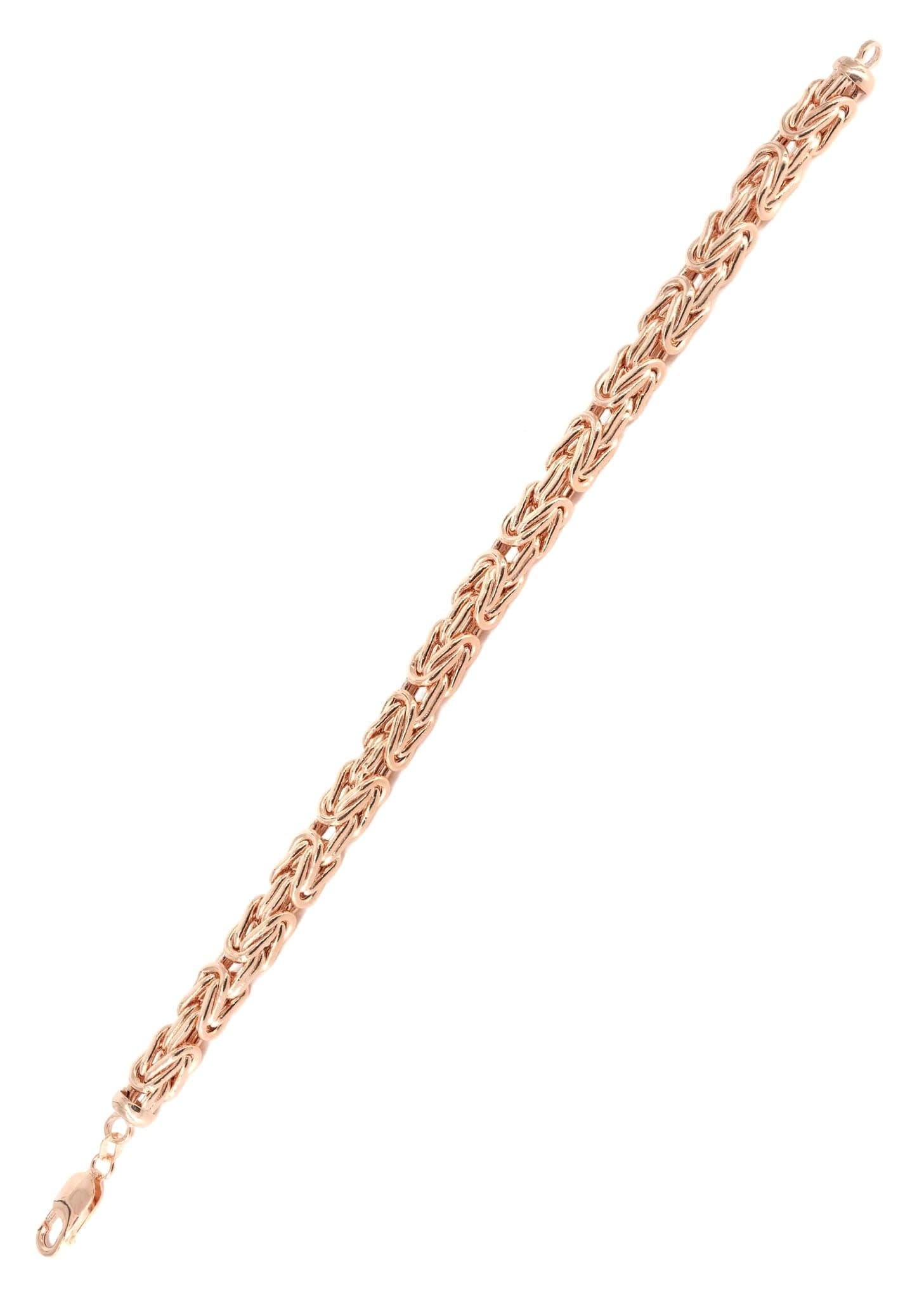 14K Rose Gold Bracelet Byzantine Women - Image 3