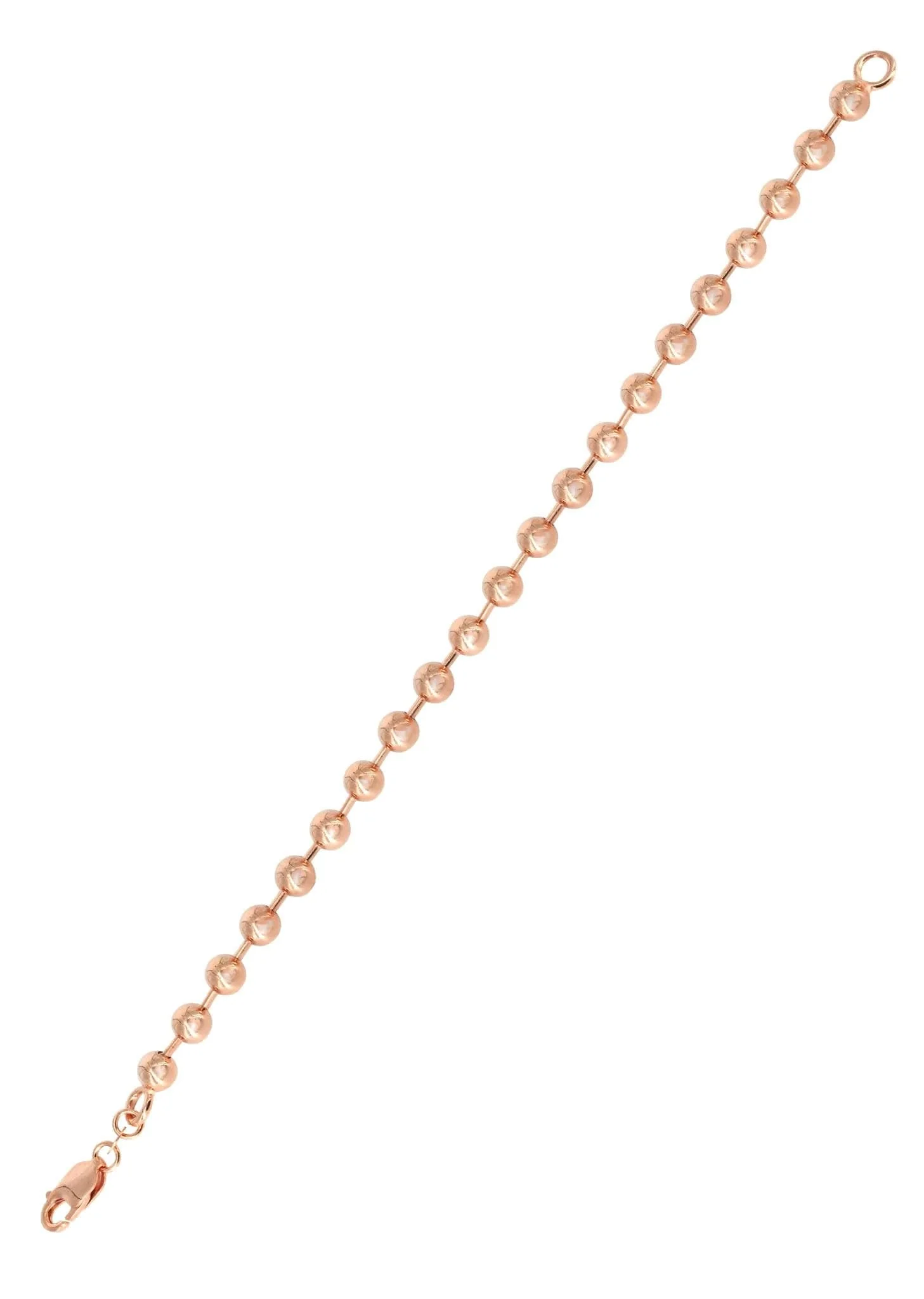 14K Rose Gold Bracelet Dog Tag Women - Image 2