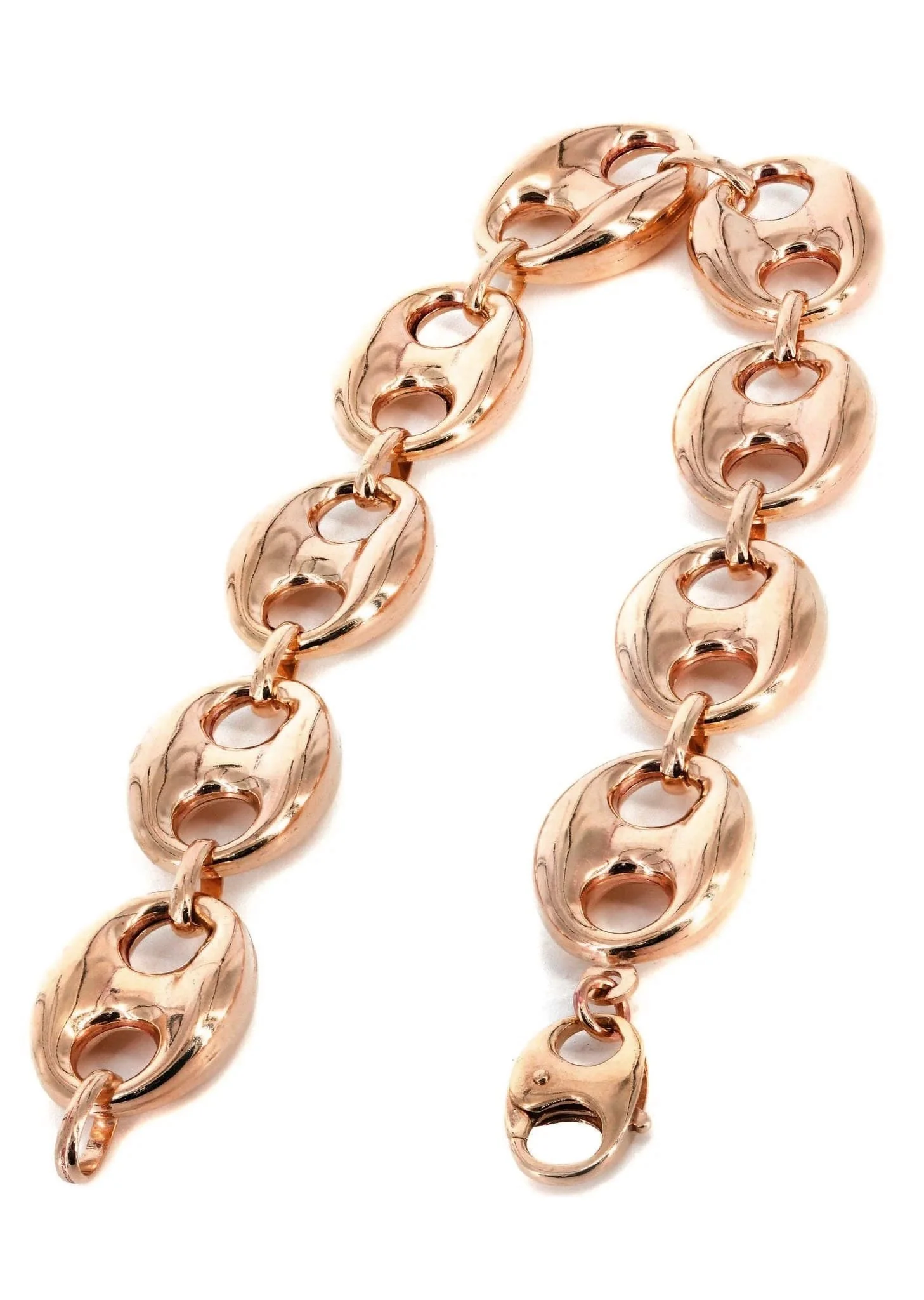 14K Rose Gold Bracelet Gucci Style For Women - Image 2