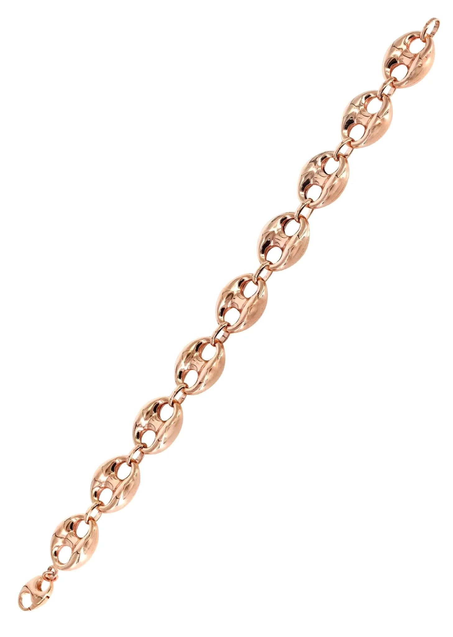 14K Rose Gold Bracelet Gucci Style For Women - Image 3