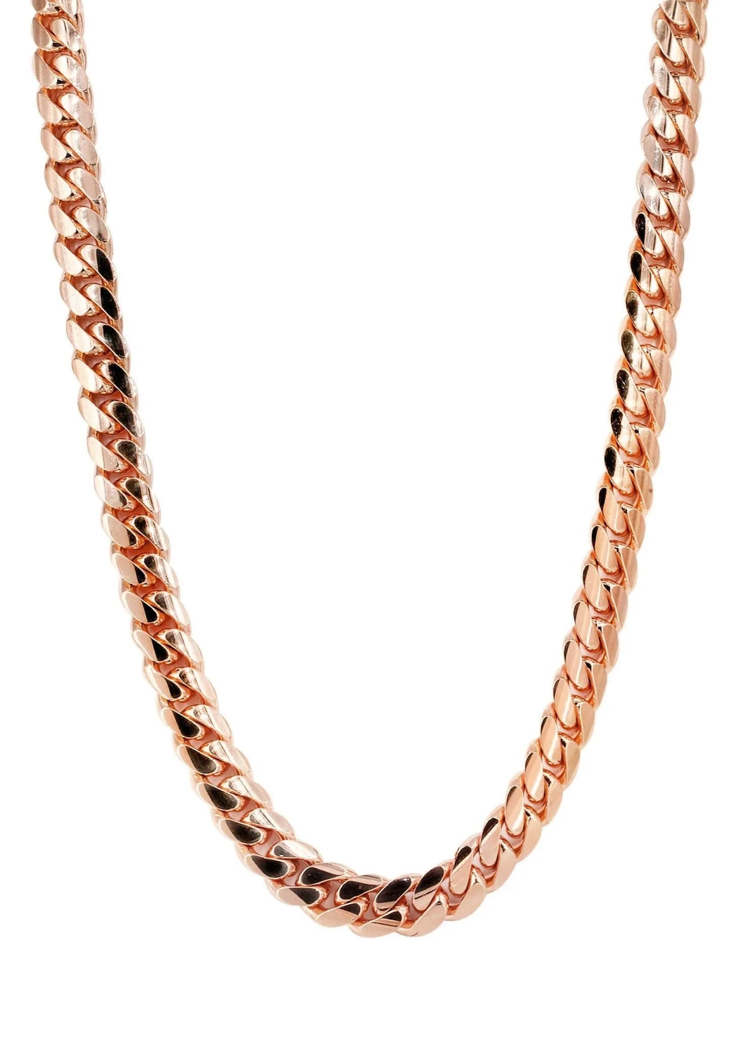 Heavy Solid Rose Gold Miami Cuban Link Chain Customizable (10MM-20MM) - Image 3