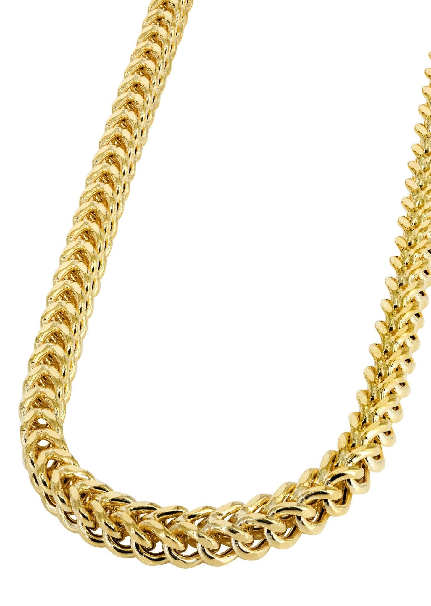 Gold Chain - Womens 10K Yellow Semi Solid Franco Chain