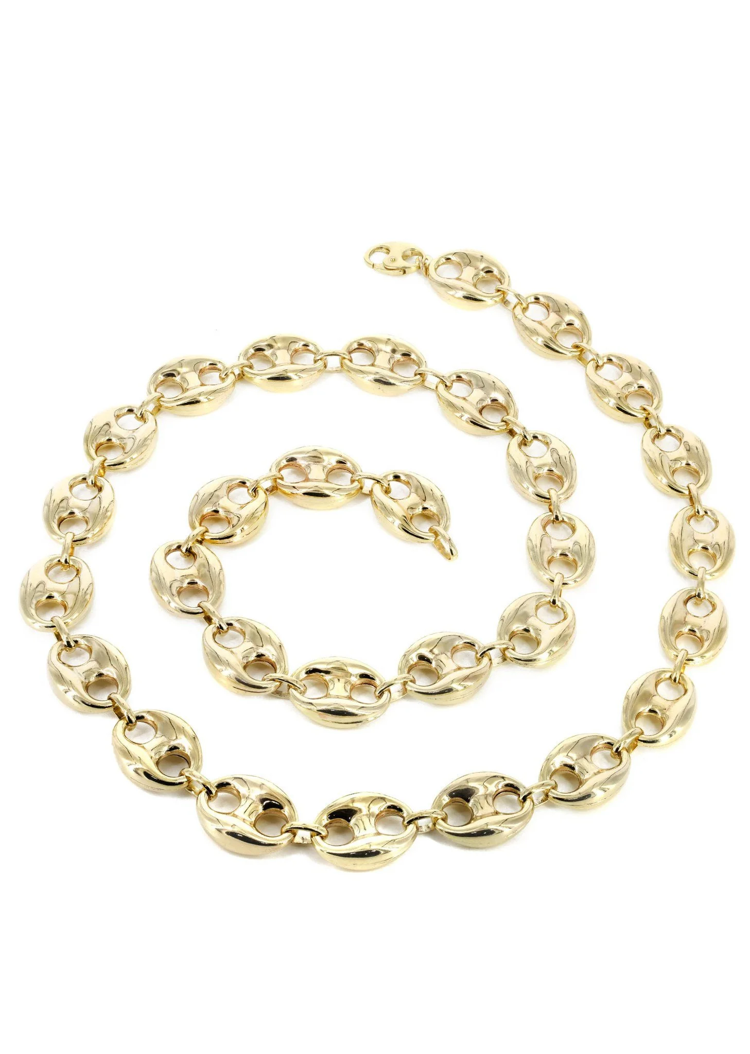 Womens 14K Gold Chain Semi Solid Puff - Image 2