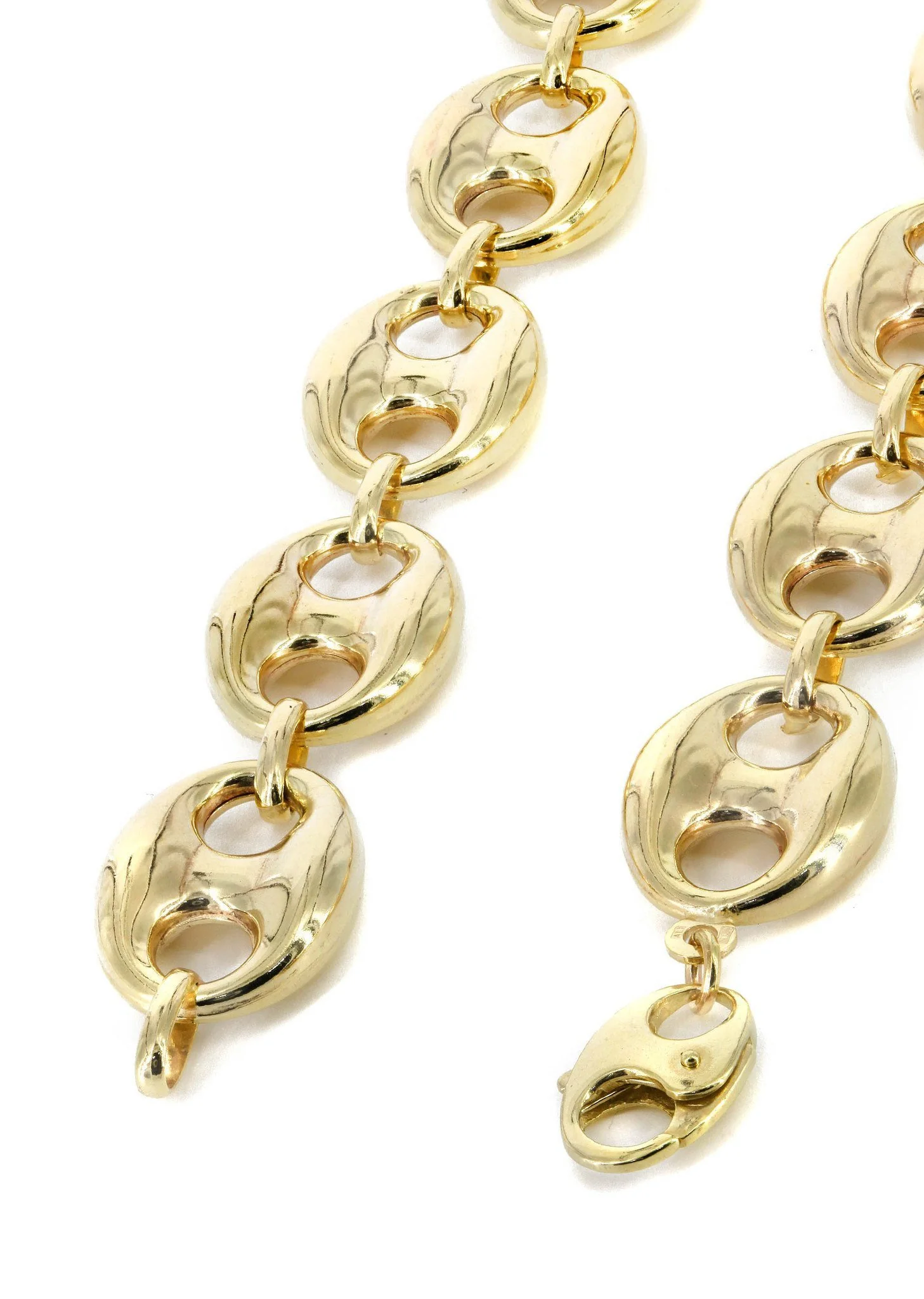 Womens 14K Gold Chain Semi Solid Puff - Image 4