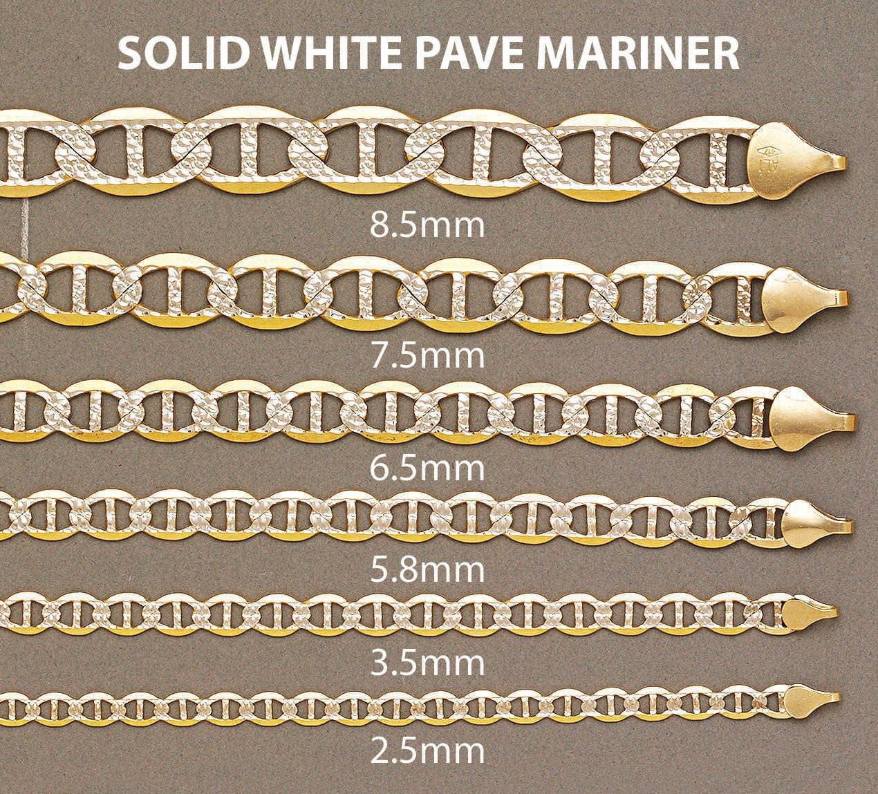 Gold Chain - Womens Diamond Cut Mariner Chain 10K Gold - Image 5
