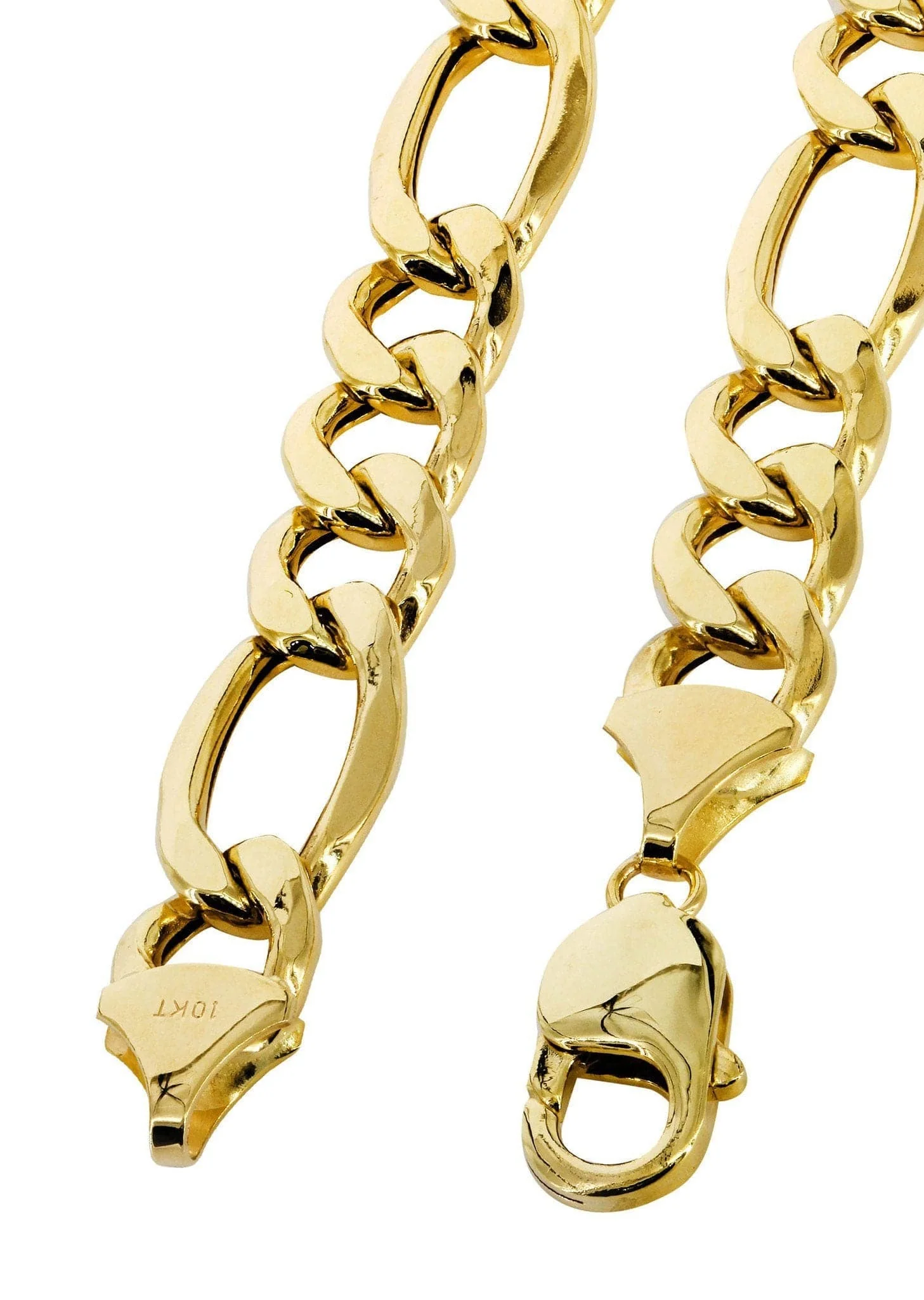 Gold Chain - Womens Solid Figaro Chain 10k Gold - Image 4