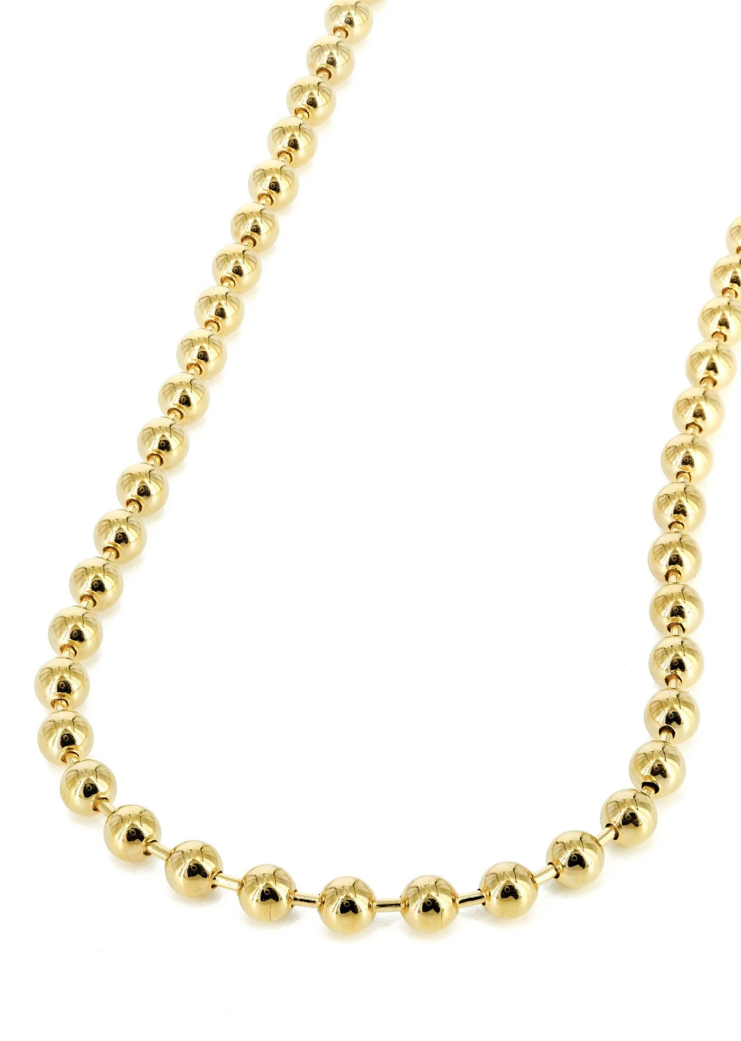 Womens 14K Gold Chain - Dog Tag Chain
