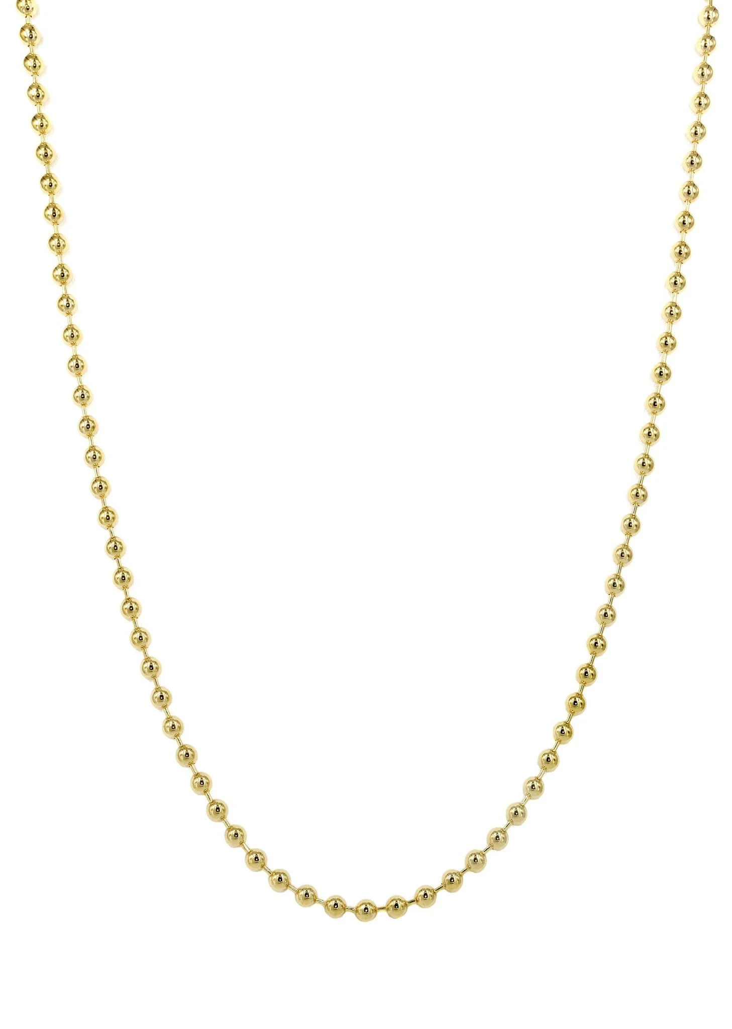 Womens 14K Gold Chain - Dog Tag Chain - Image 3