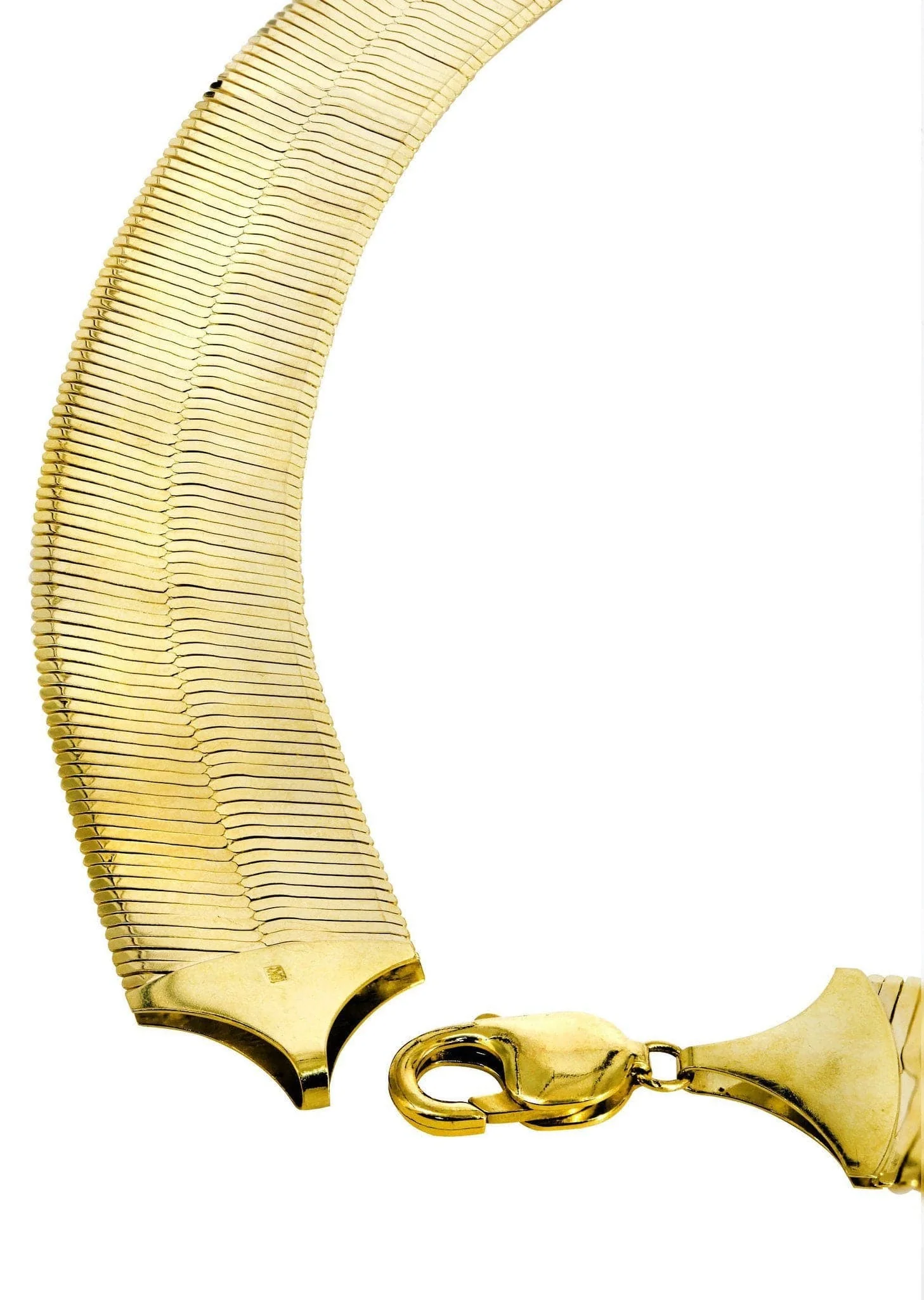 Gold Chain - Womens Herringbone Chain 10K Gold - Image 3