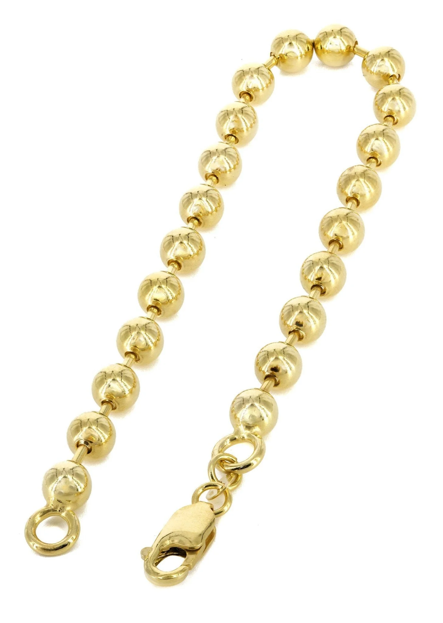 Womens Dog Tag Bracelet 10K/14K Yellow Gold - Image 2