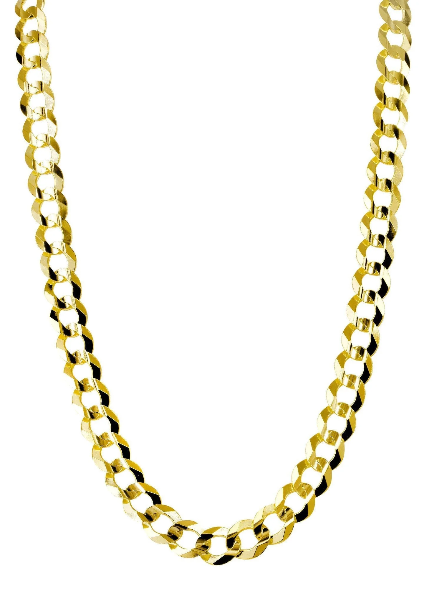 Womens Gold Chain - Solid Cuban Link 10K/14K Gold - Image 3