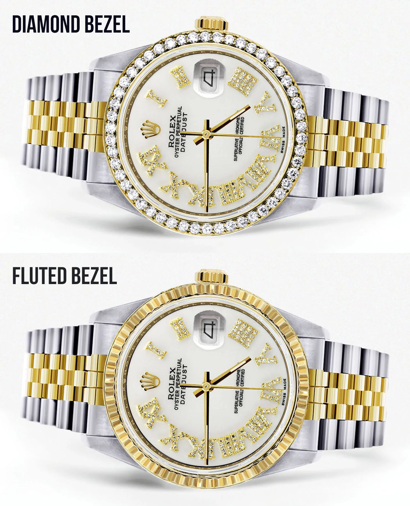 Womens Rolex Datejust Watch 16233 | 36Mm | White Roman Dial | Jubilee Band - Image 2