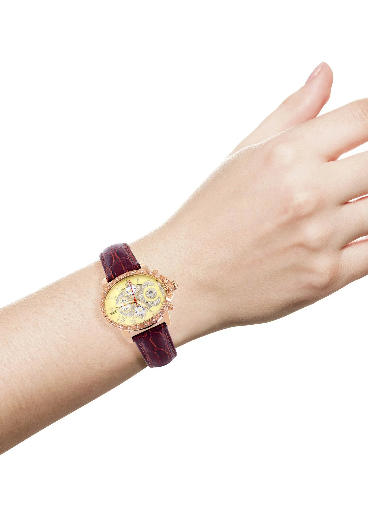 Womens Rose Gold Tone Diamond Watch | Appx 0.61 Carats - Image 4