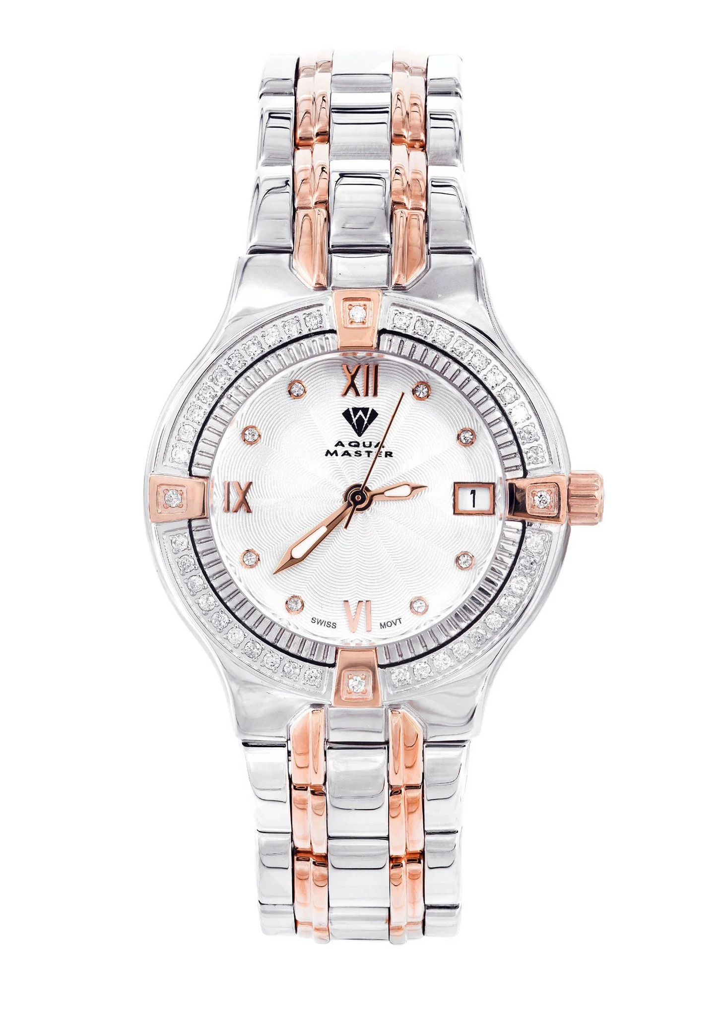 Womens Rose Gold Tone Diamond Watch | Appx 0.64 Carats