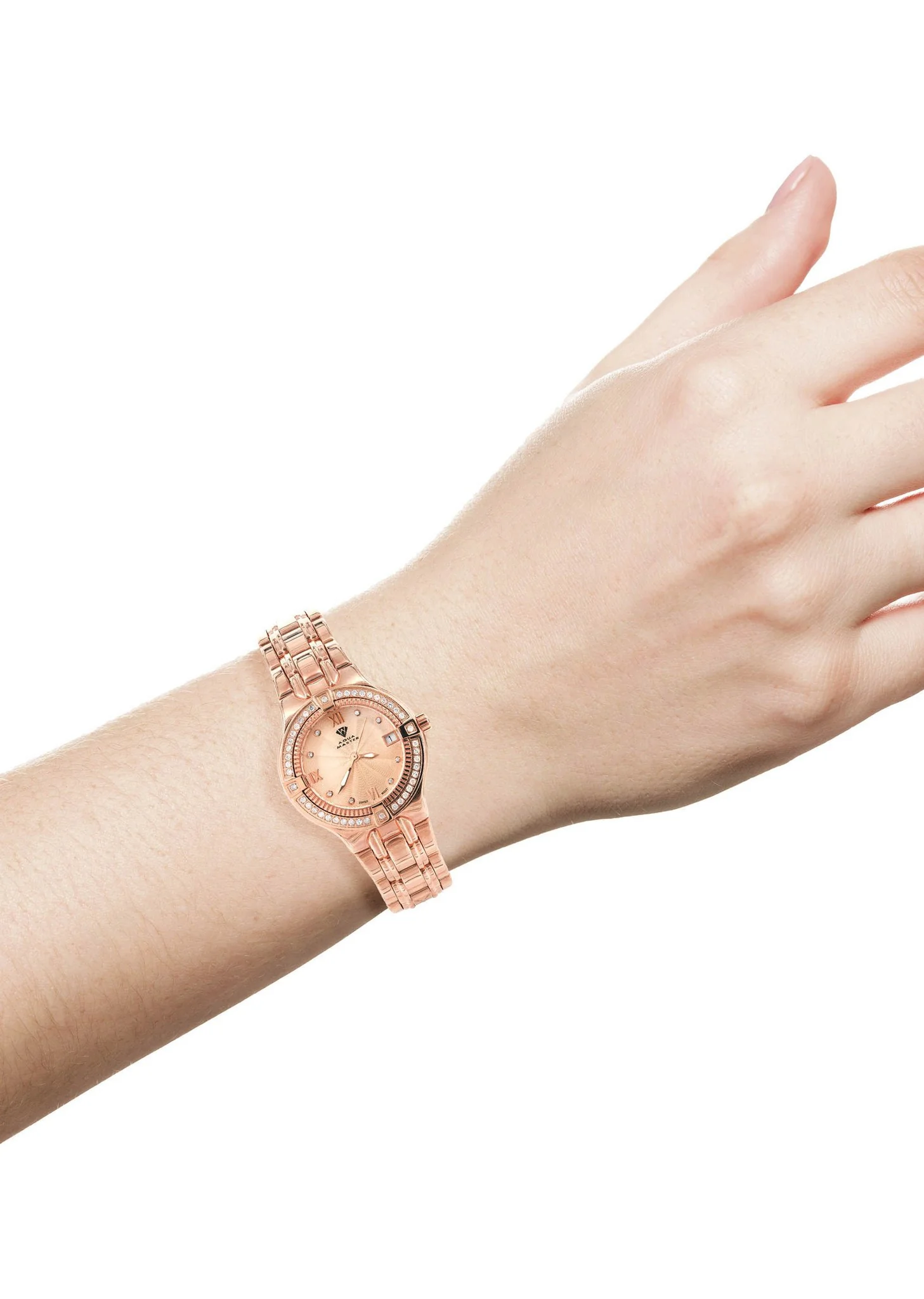 Womens Rose Gold Tone Diamond Watch | Appx 0.65 Carats - Image 4