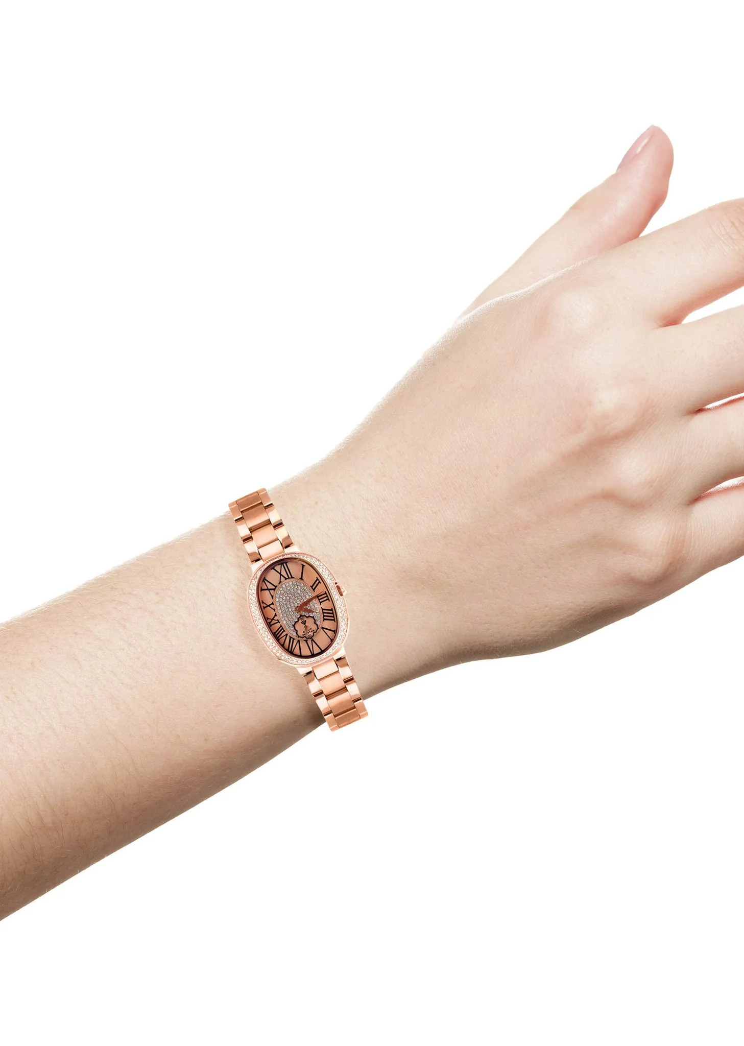 Womens Rose Gold Tone Diamond Watch | Appx 0.7 Carats - Image 4