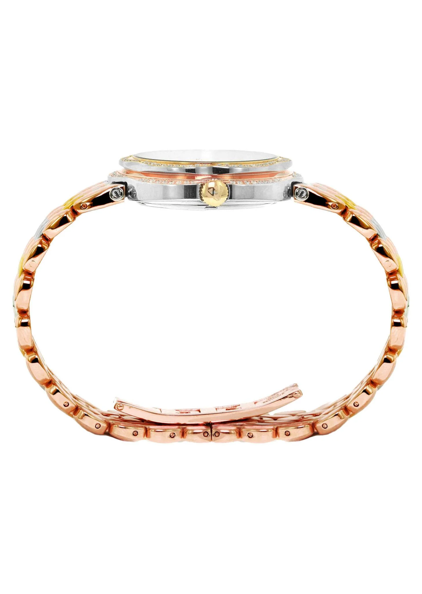 Womens Rose Gold Tone Diamond Watch | Appx 0.86 Carats - Image 3
