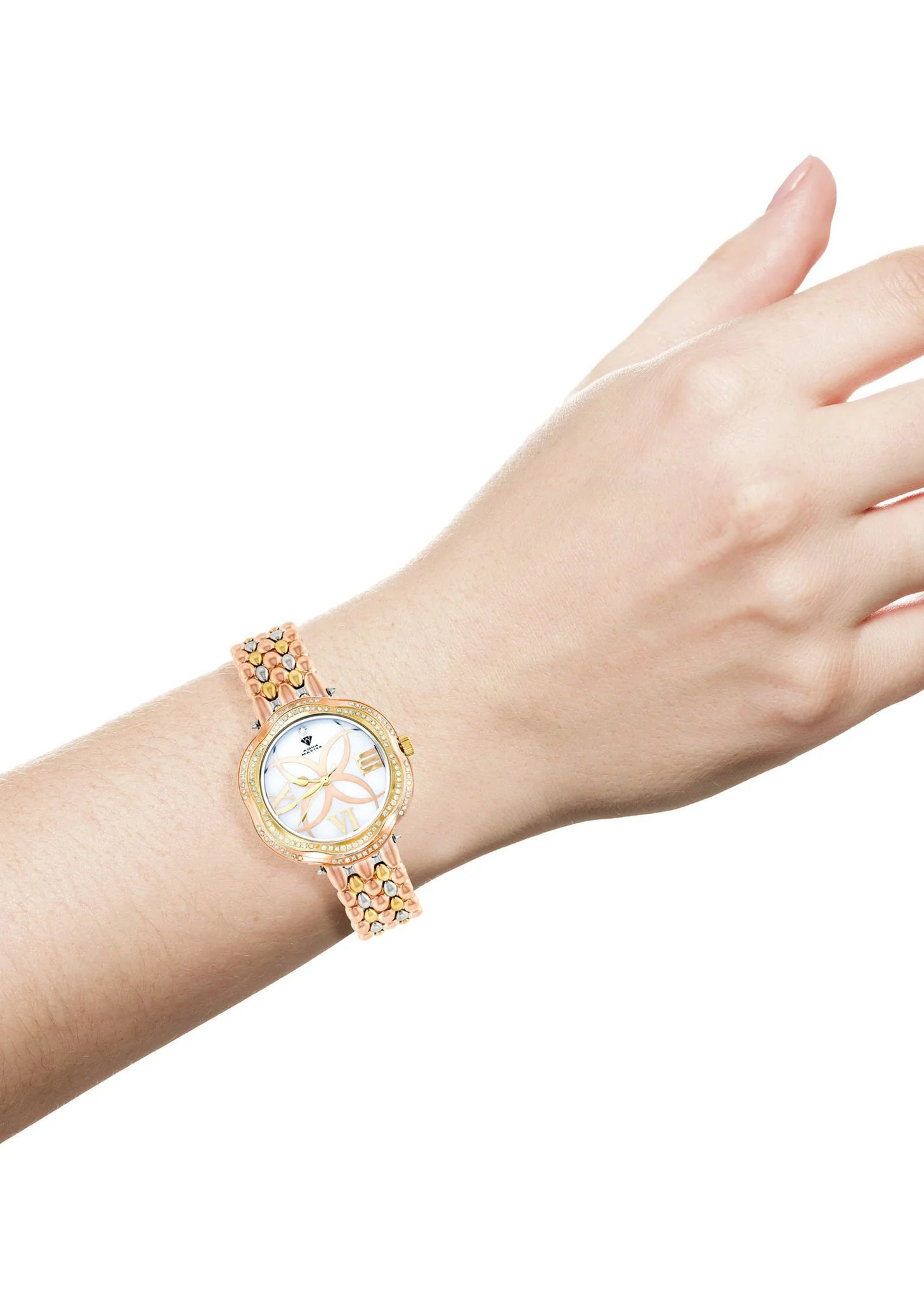 Womens Rose Gold Tone Diamond Watch | Appx 0.86 Carats - Image 4