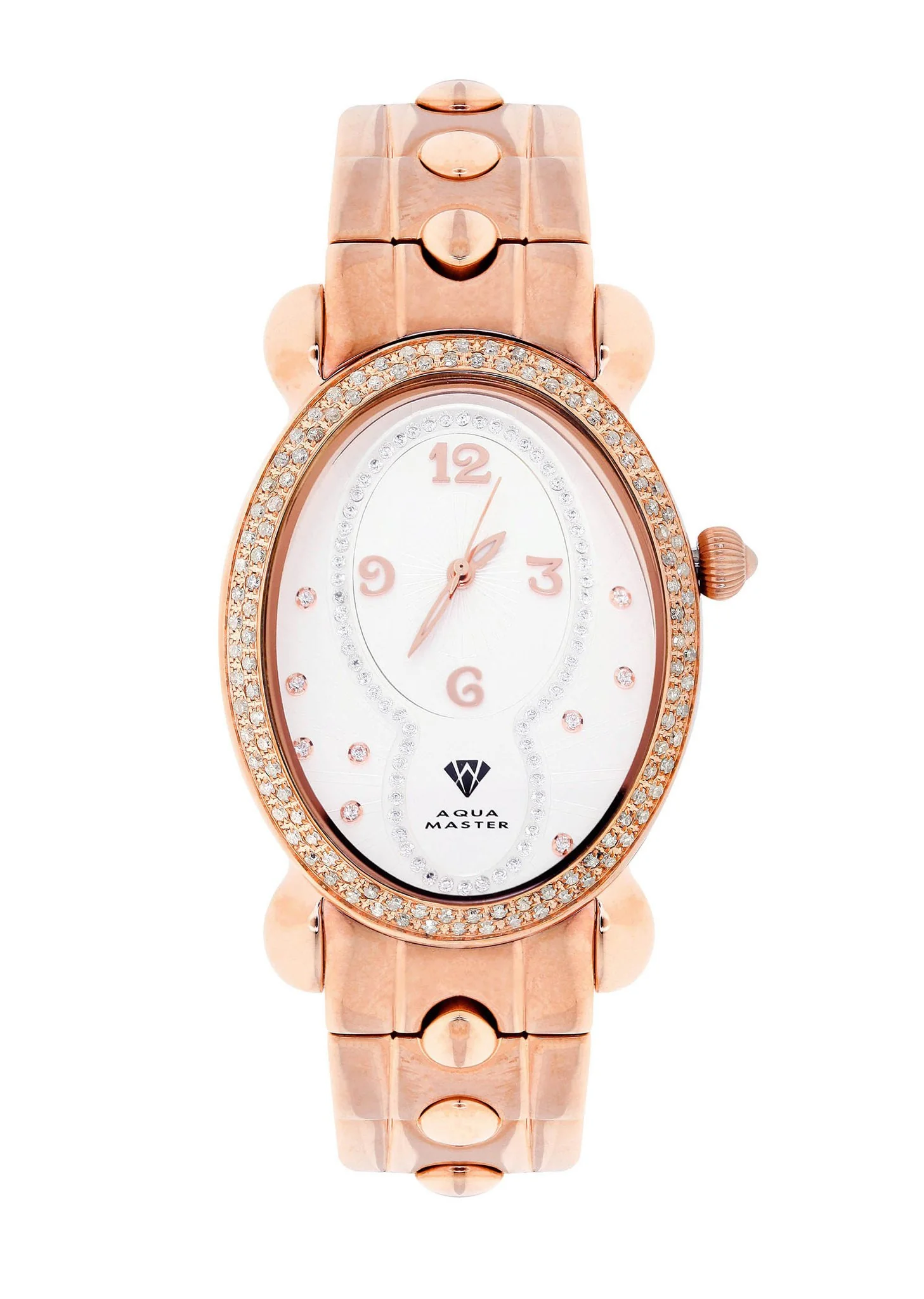 Womens Rose Gold Tone Diamond Watch | Appx 1.02 Carats
