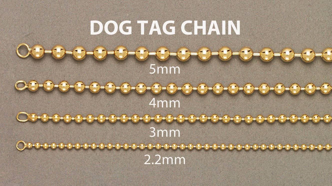 Mens Dog Tag Bracelet 10K Yellow Gold - Image 4