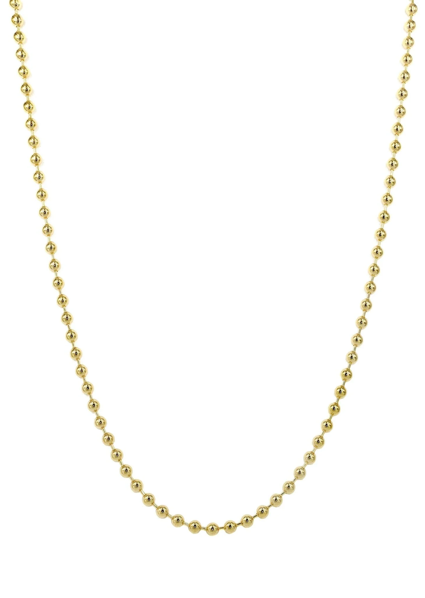 Mens Dog Tag Chain 10K Gold - Image 3